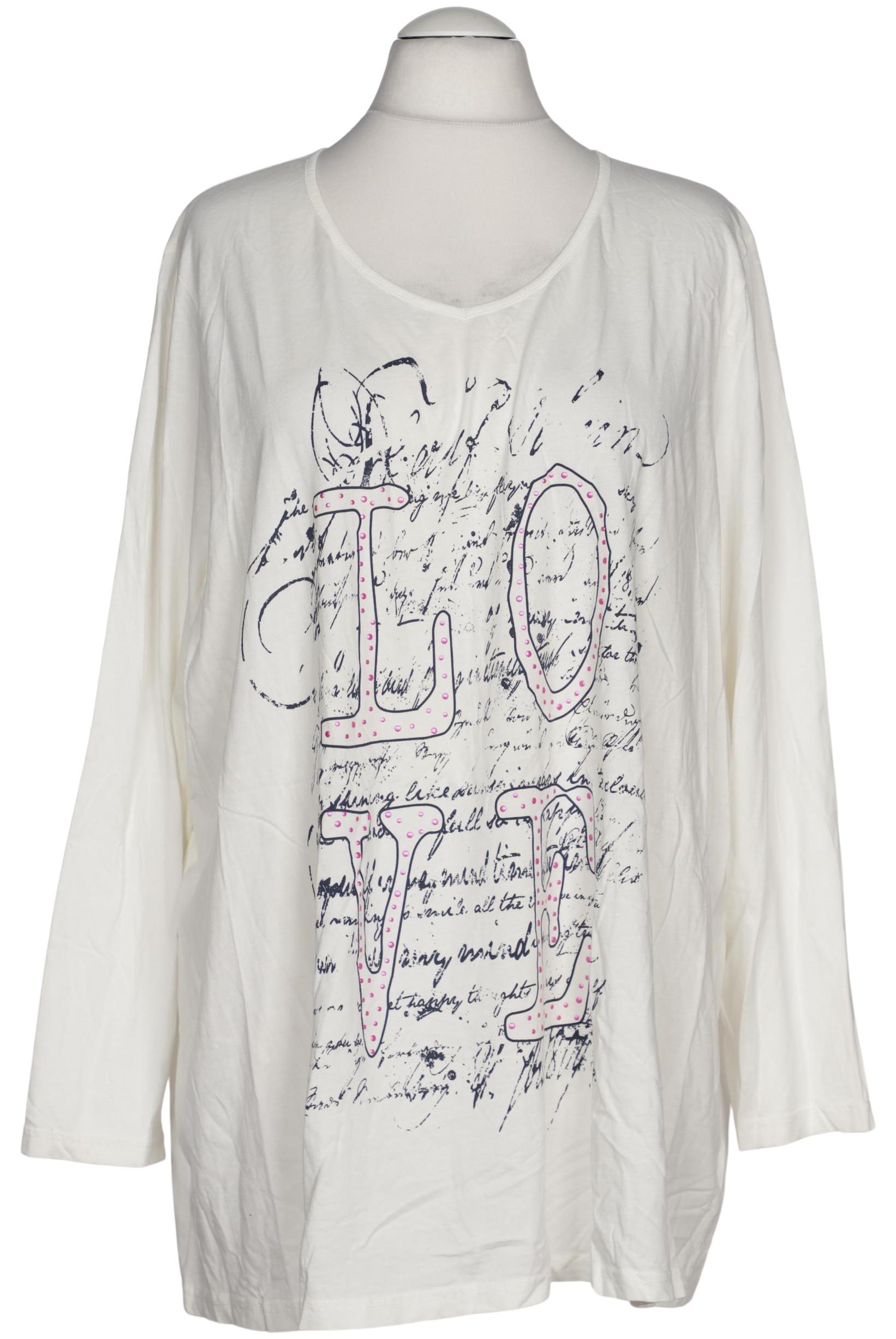 

Ulla Popken Damen Langarmshirt, cremeweiß, Gr. 54