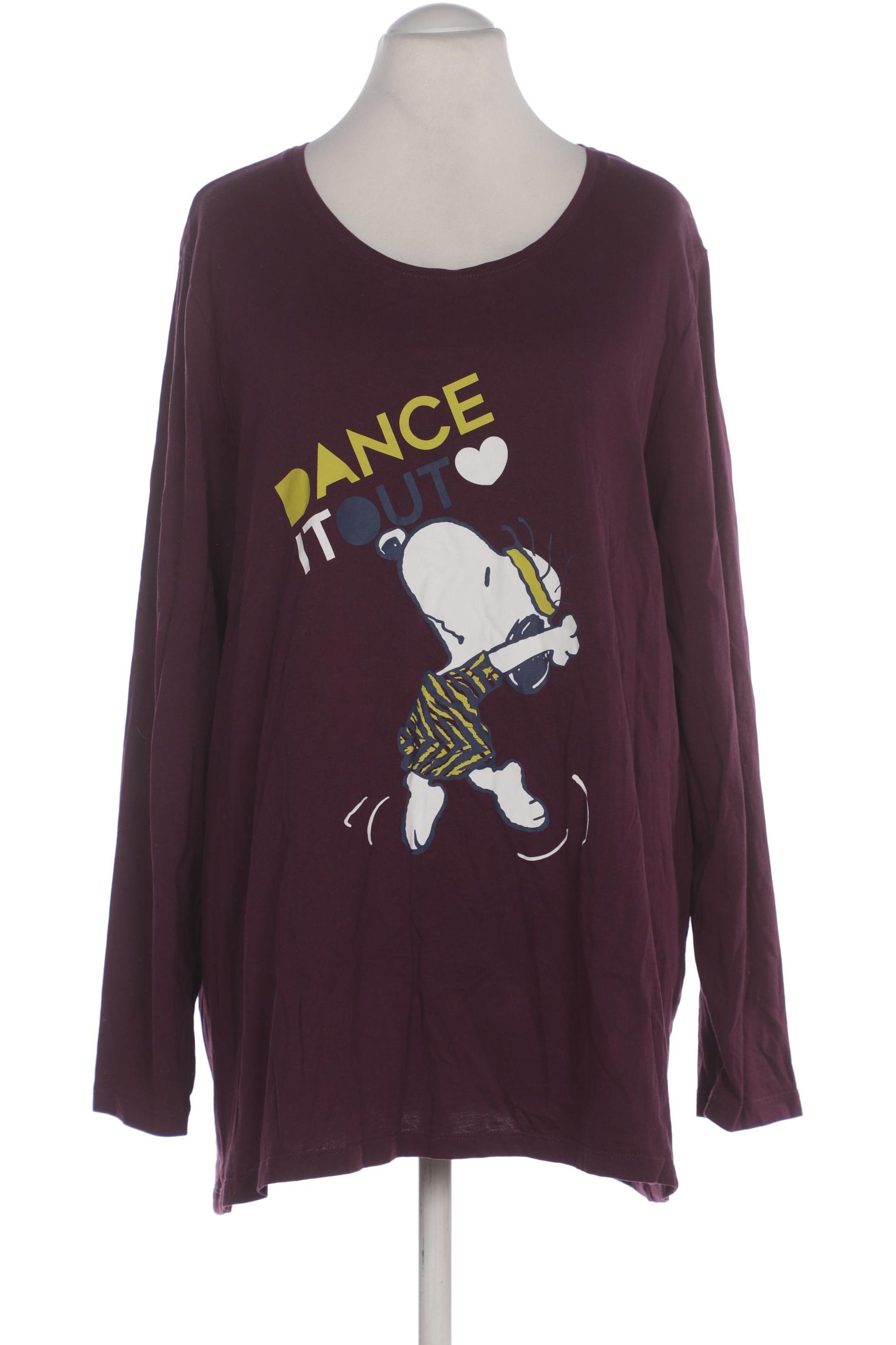 

Ulla Popken Damen Langarmshirt, bordeaux, Gr. 52