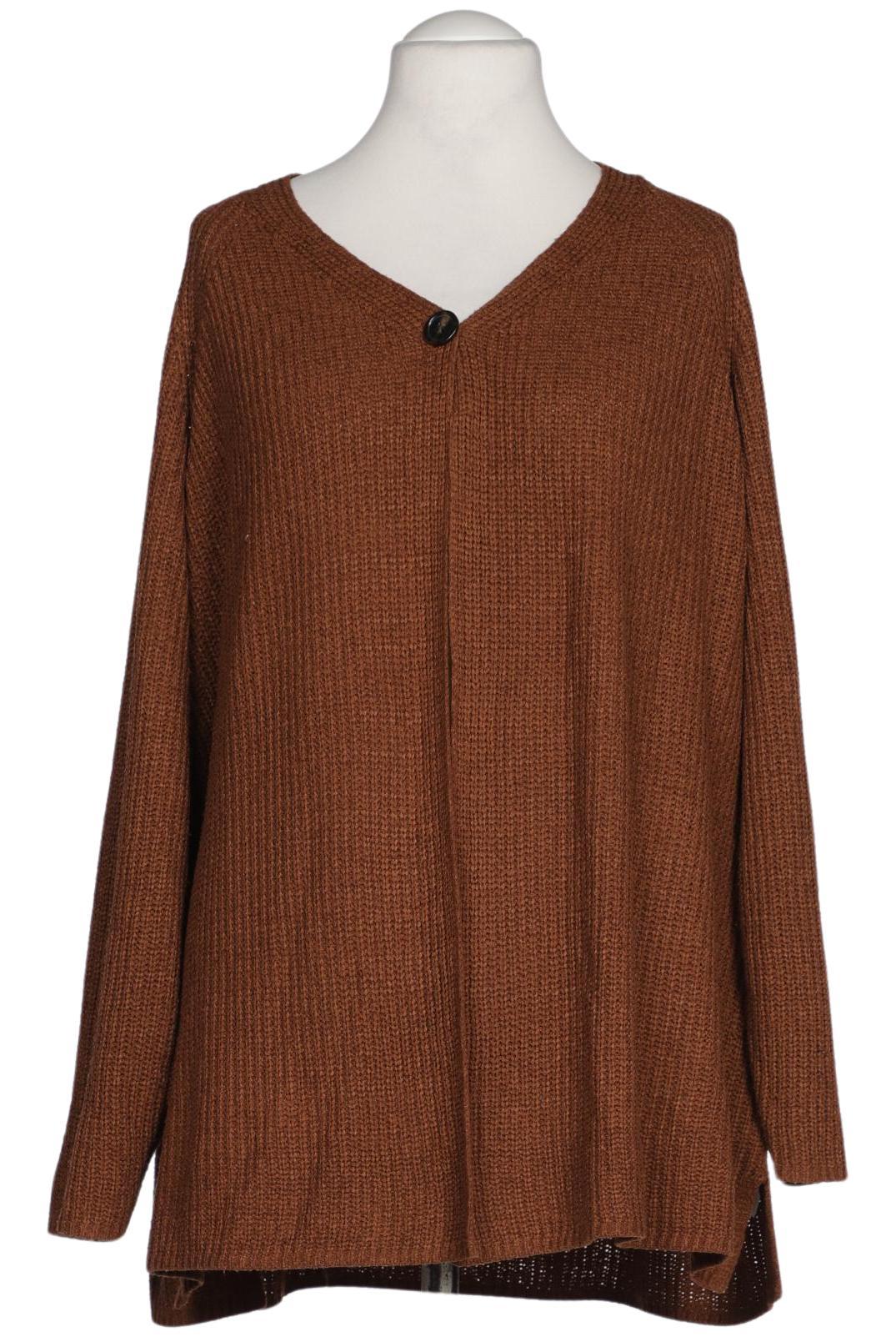 

Ulla Popken Damen Strickjacke, braun, Gr. 54