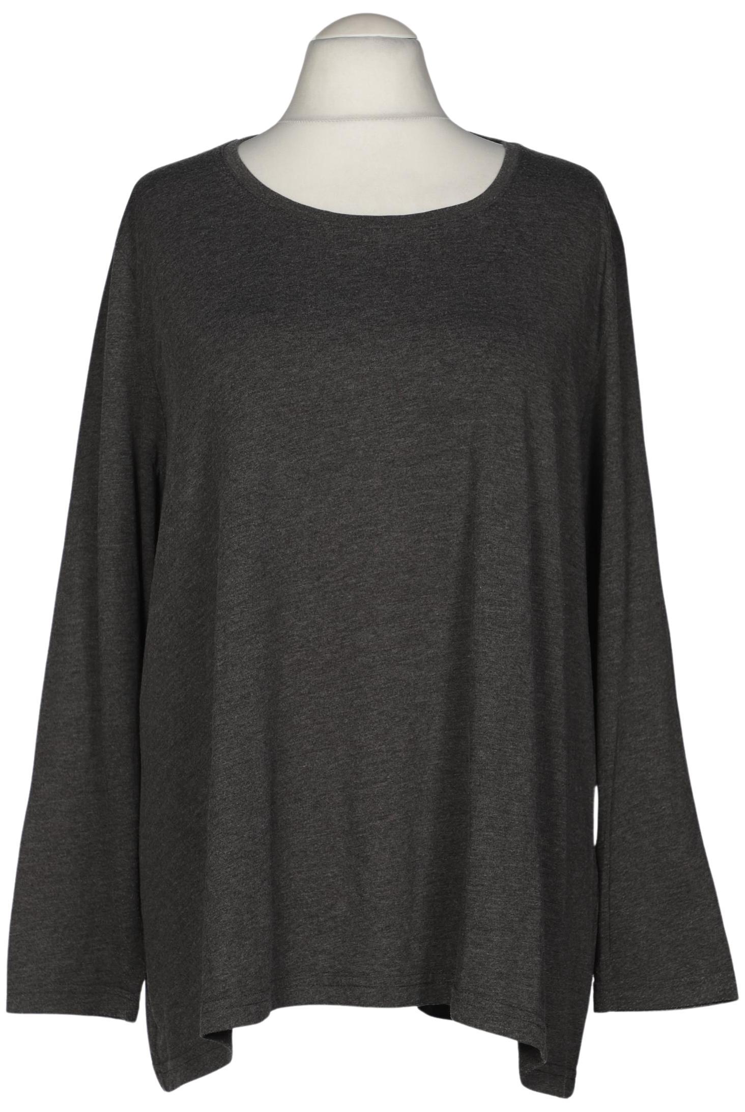 

Ulla Popken Damen Langarmshirt, grau, Gr. 58