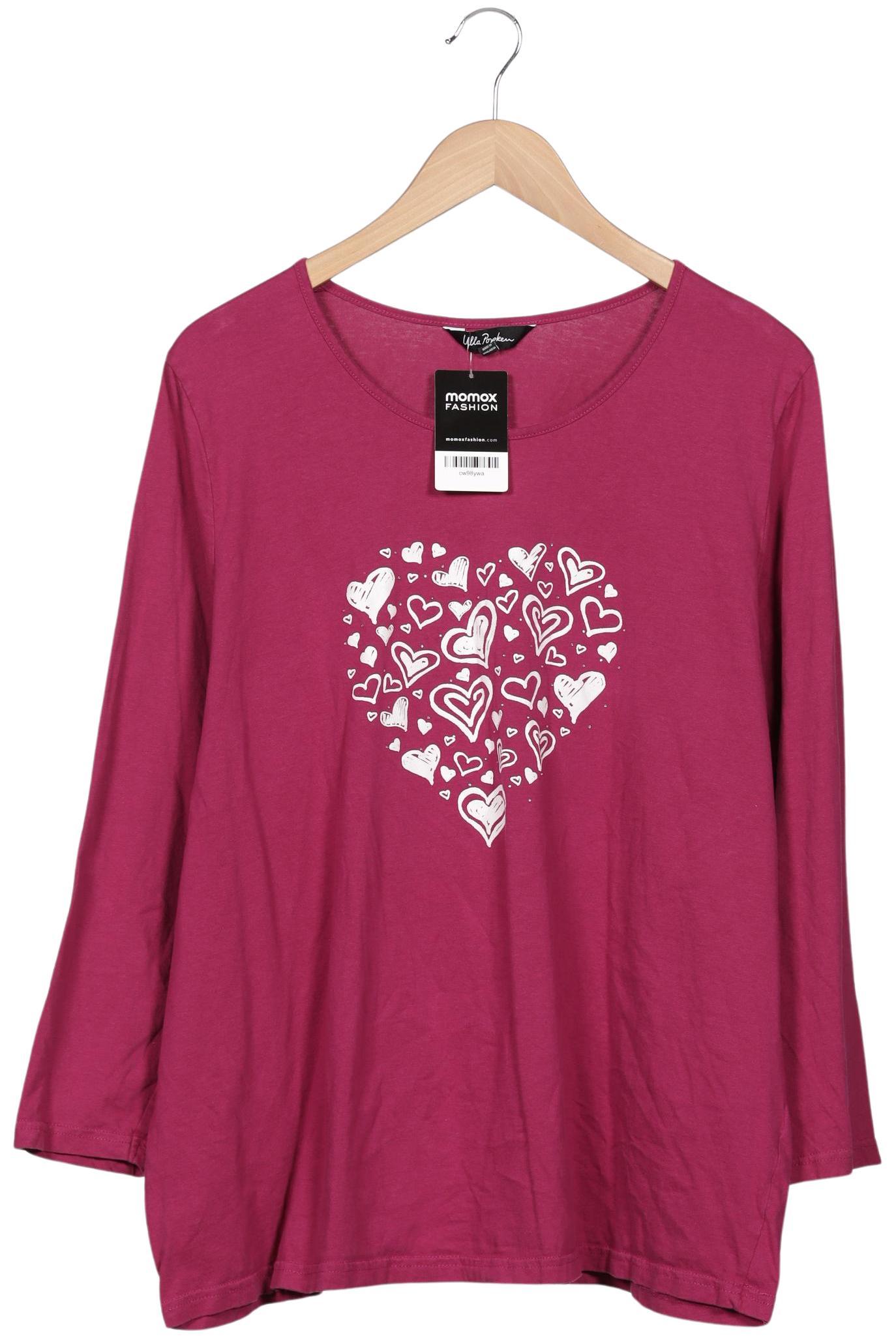 

Ulla Popken Damen Langarmshirt, pink, Gr. 50