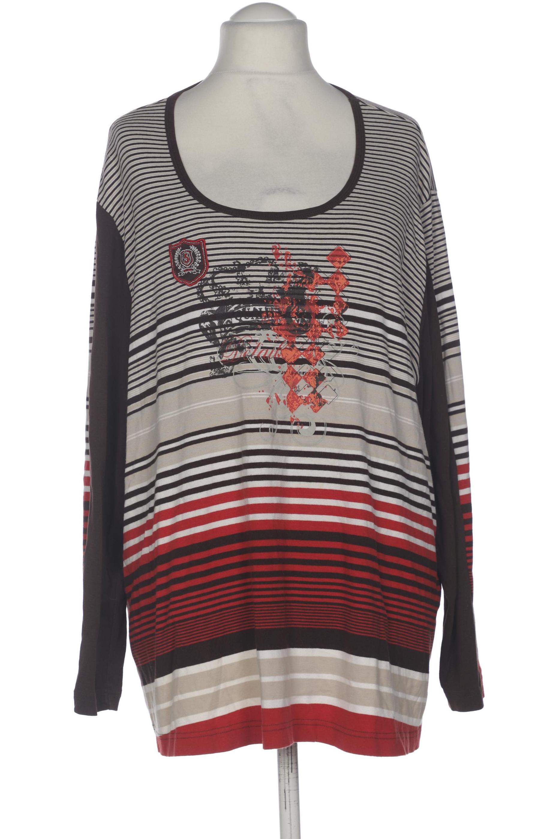 

Ulla Popken Damen Langarmshirt, braun, Gr. 58