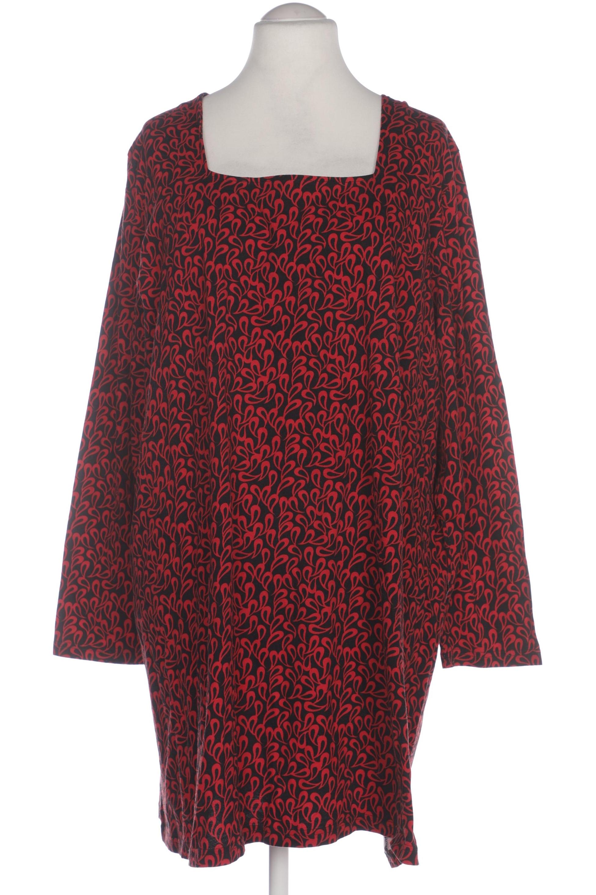 

Ulla Popken Damen Langarmshirt, rot, Gr. 54
