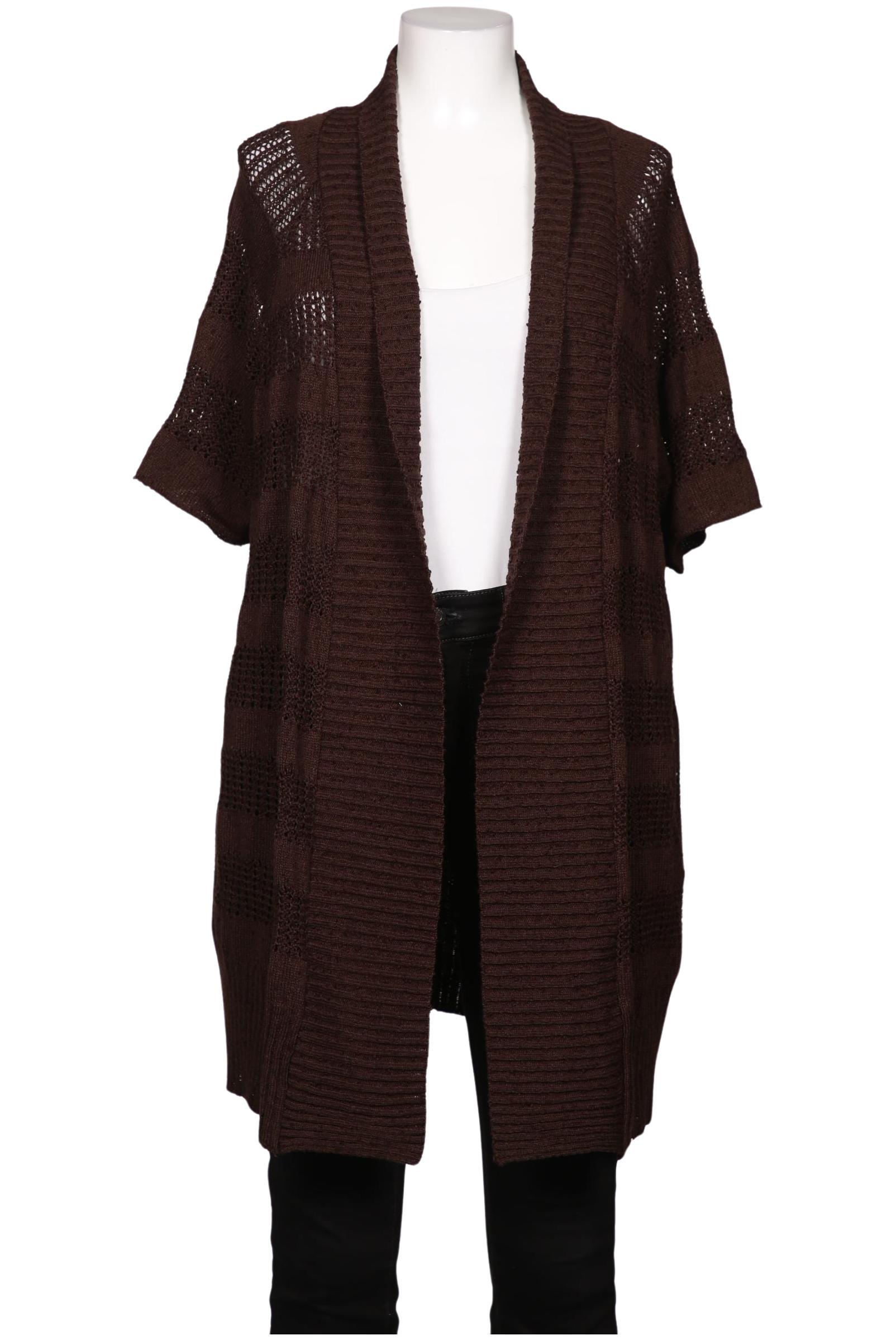 

Ulla Popken Damen Strickjacke, braun, Gr. 50