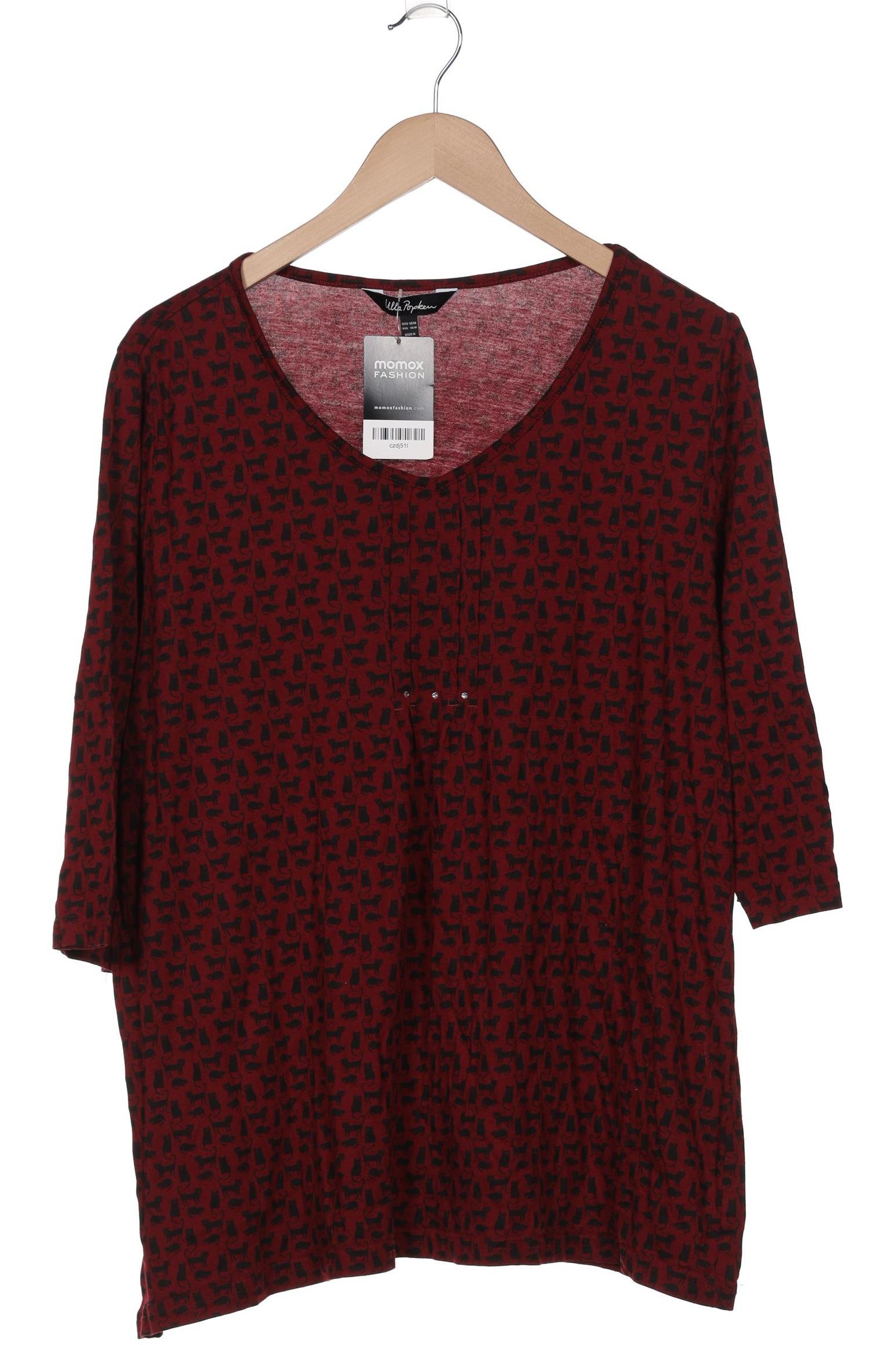 

Ulla Popken Damen T-Shirt, bordeaux, Gr. 46