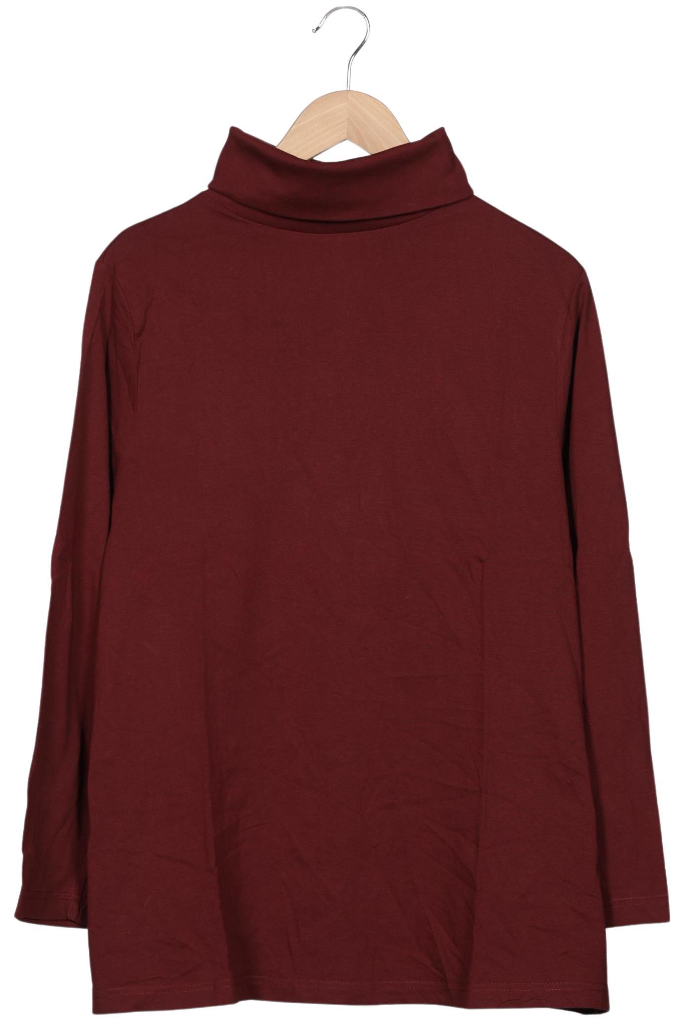 

Ulla Popken Damen Langarmshirt, bordeaux, Gr. 46