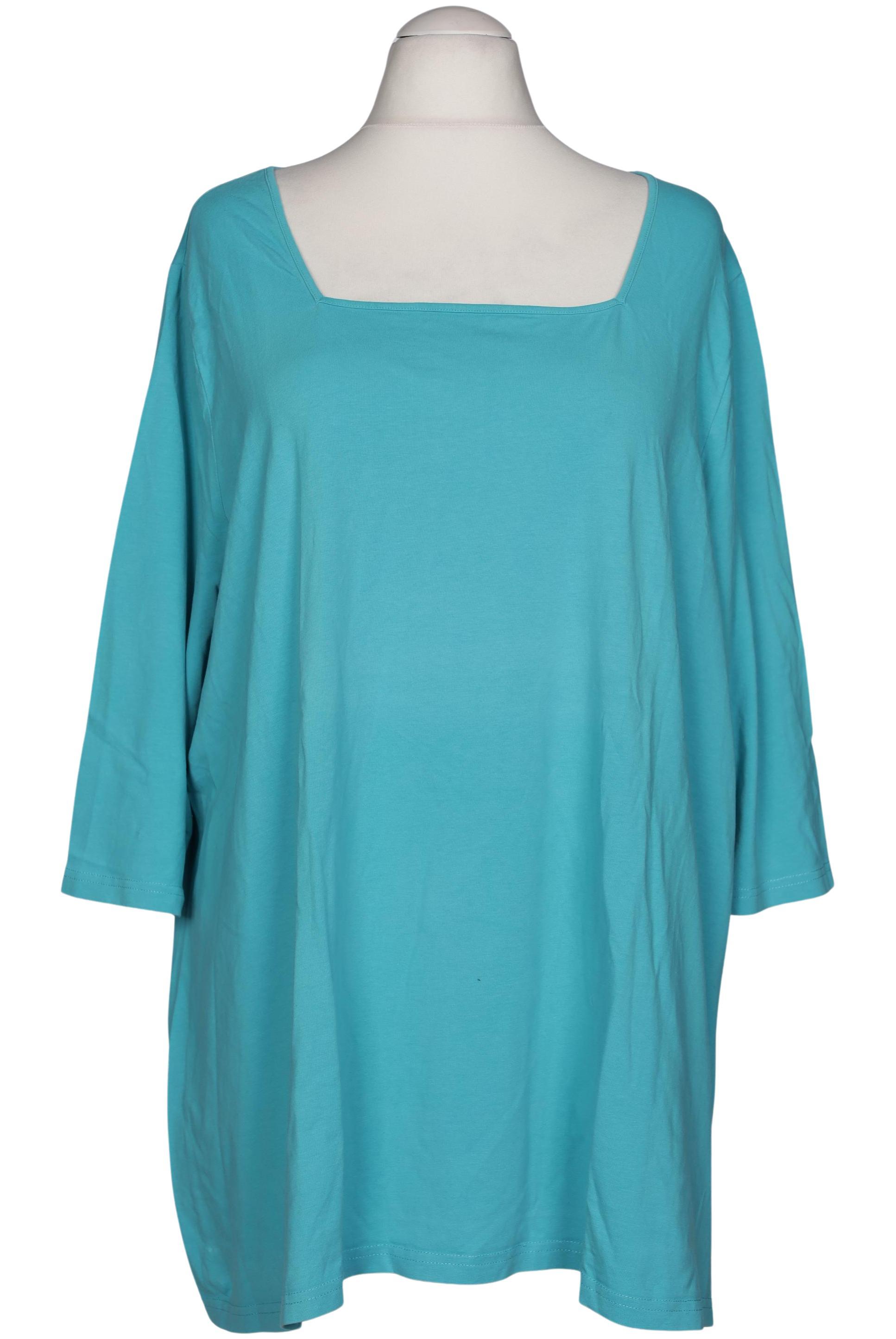 

Ulla Popken Damen Langarmshirt, türkis, Gr. 54