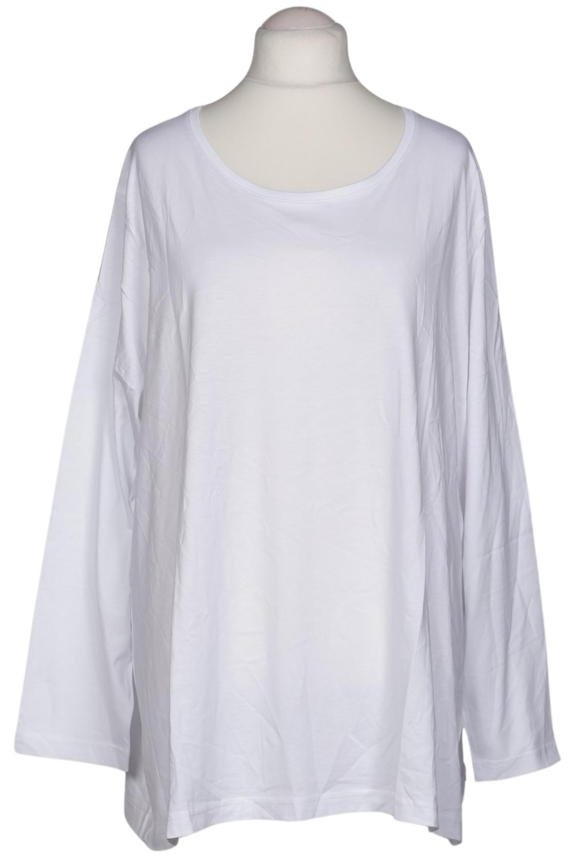 

Ulla Popken Damen Langarmshirt, weiß, Gr. 58