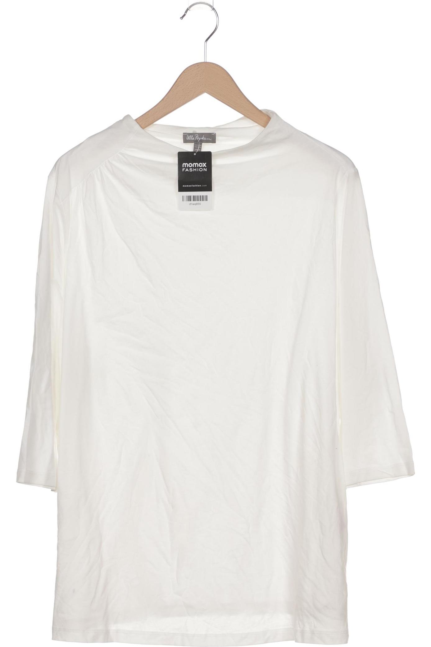 

Ulla Popken Damen Langarmshirt, weiß, Gr. 50