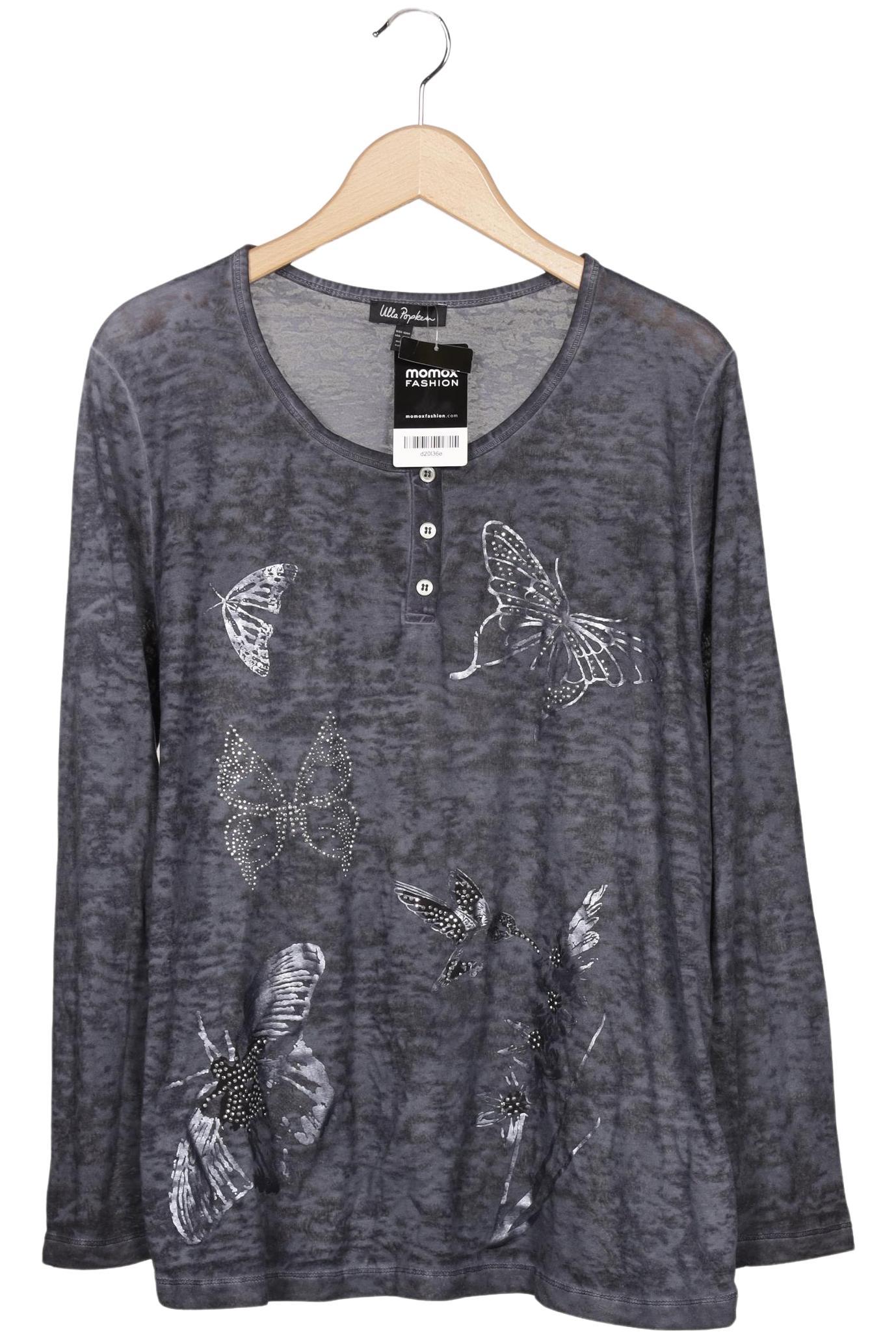 

Ulla Popken Damen Langarmshirt, grau, Gr. 42