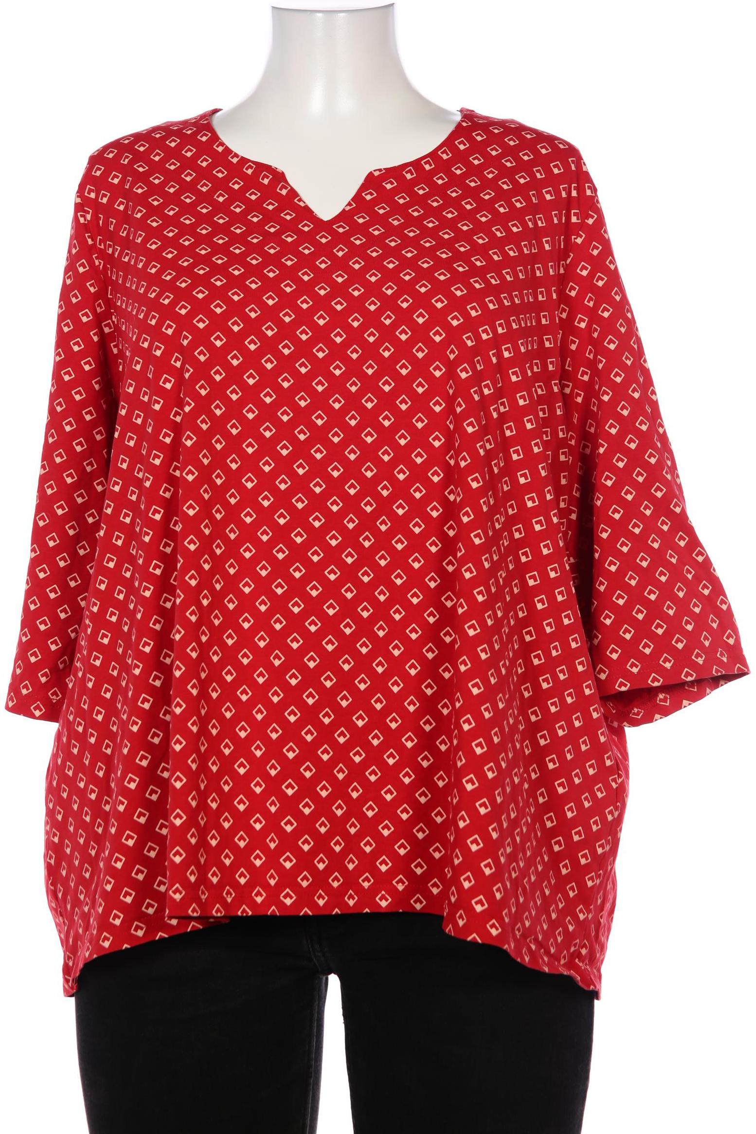 

Ulla Popken Damen Langarmshirt, rot, Gr. 50