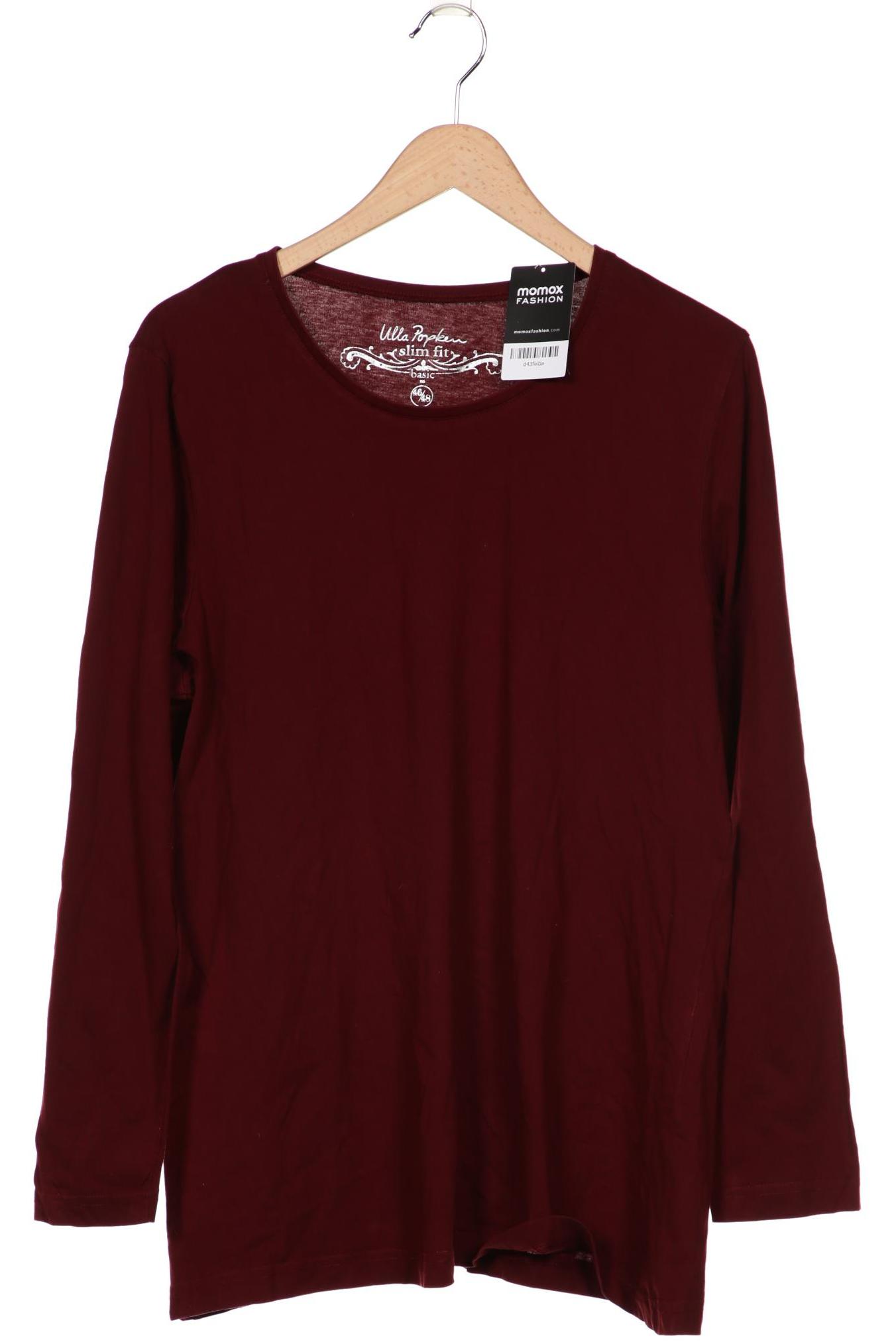 

Ulla Popken Damen Langarmshirt, bordeaux, Gr. 46