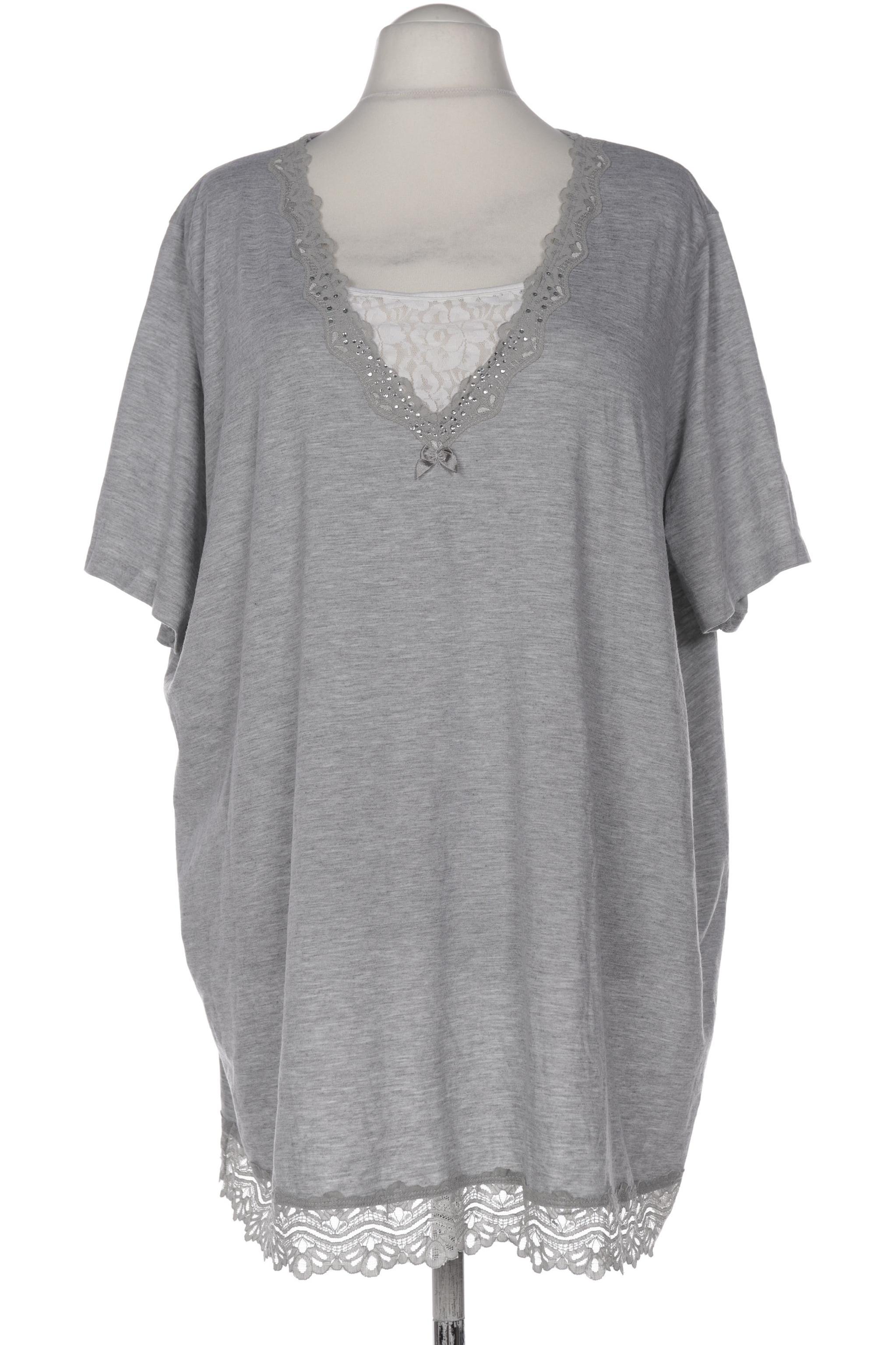 

Ulla Popken Damen T-Shirt, grau, Gr. 58