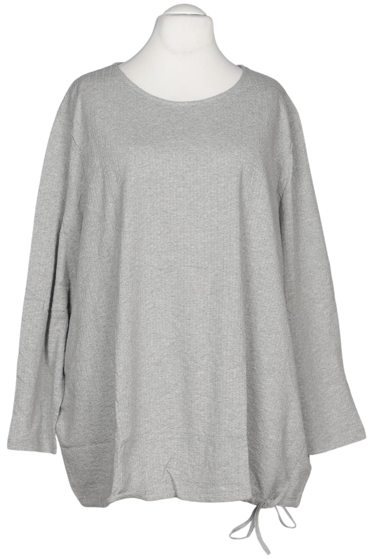

Ulla Popken Damen Langarmshirt, grau, Gr. 62