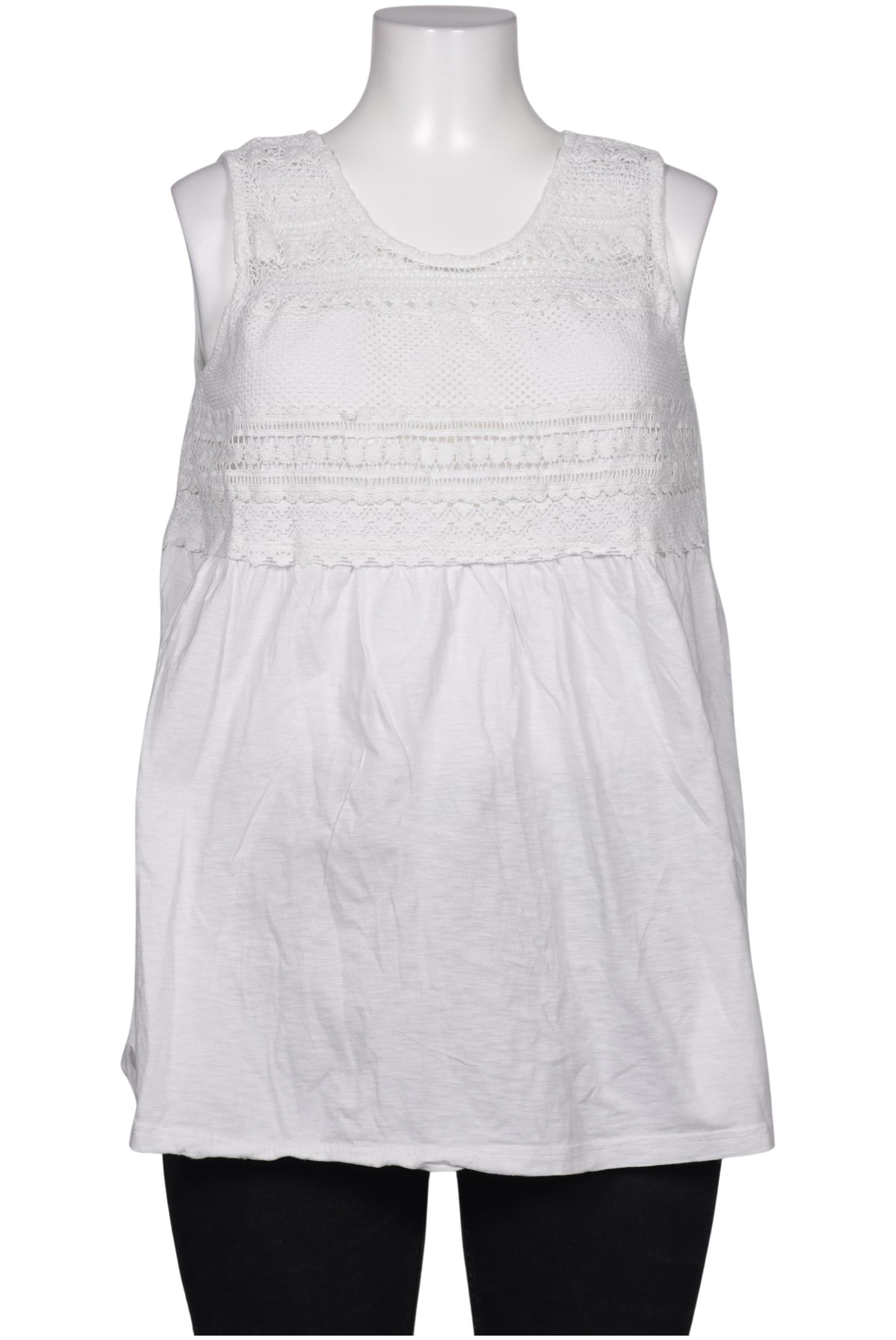 

Ulla Popken Damen Top, weiß, Gr. 46