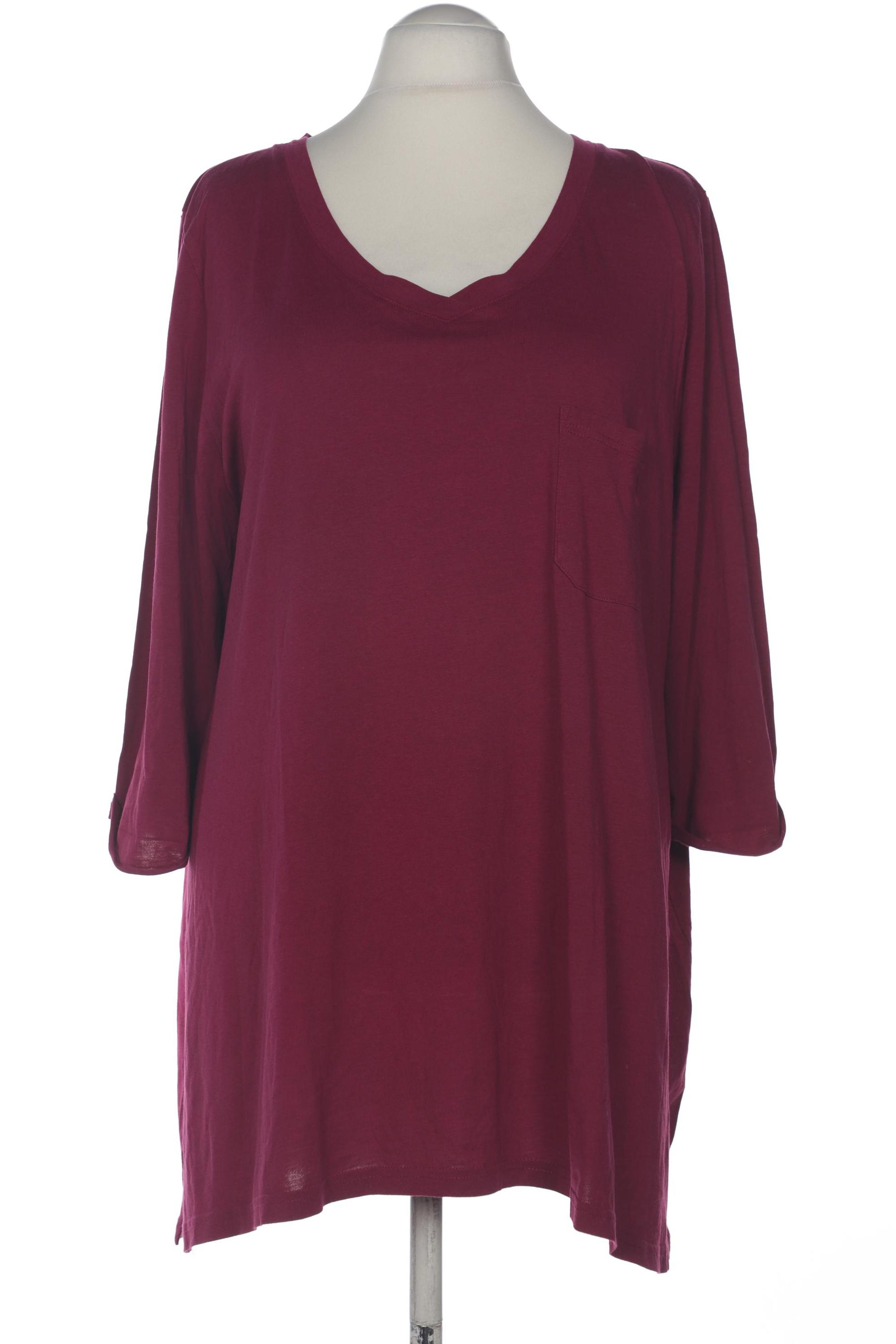

Ulla Popken Damen Langarmshirt, bordeaux, Gr. 54