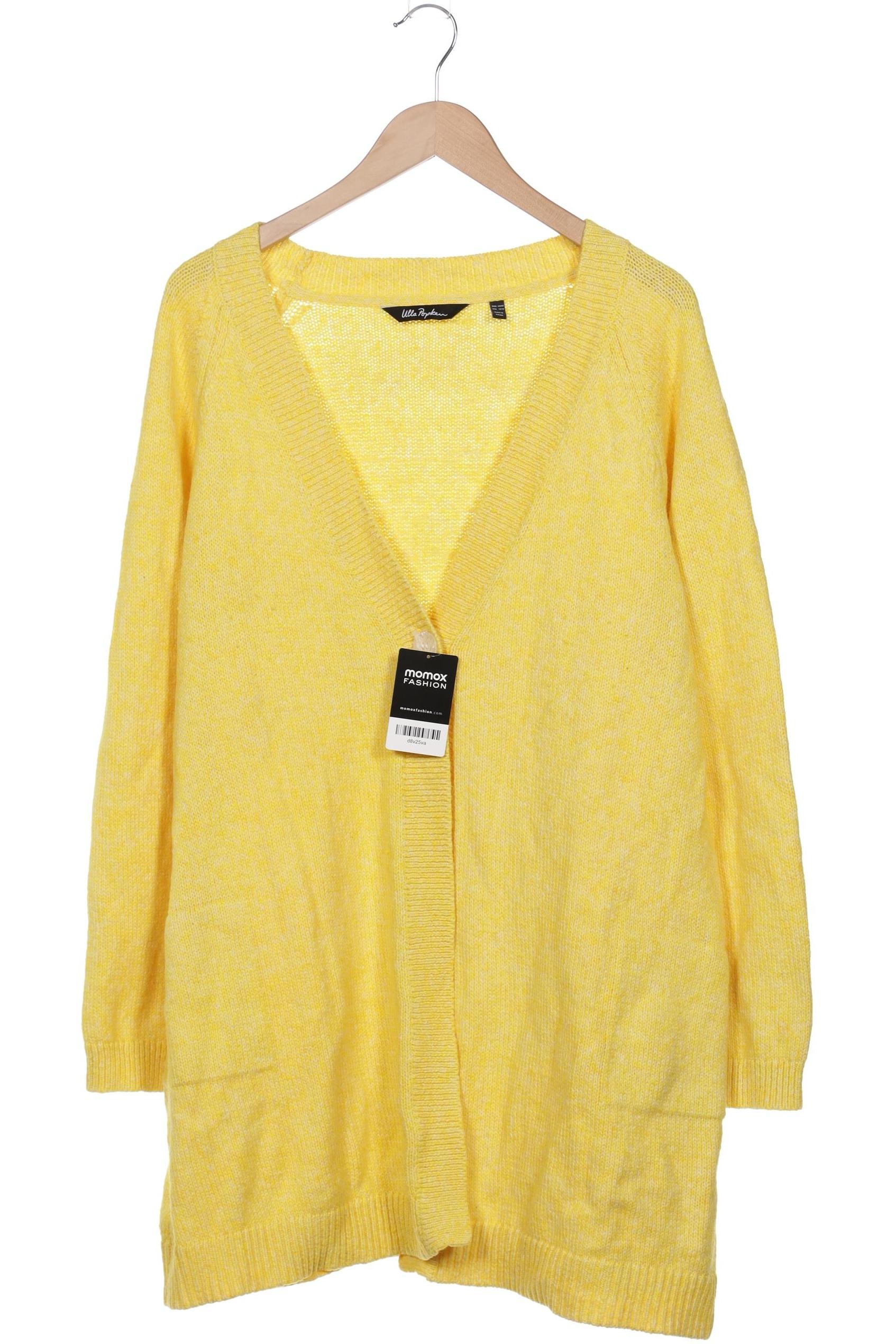 

Ulla Popken Damen Strickjacke, gelb, Gr. 46