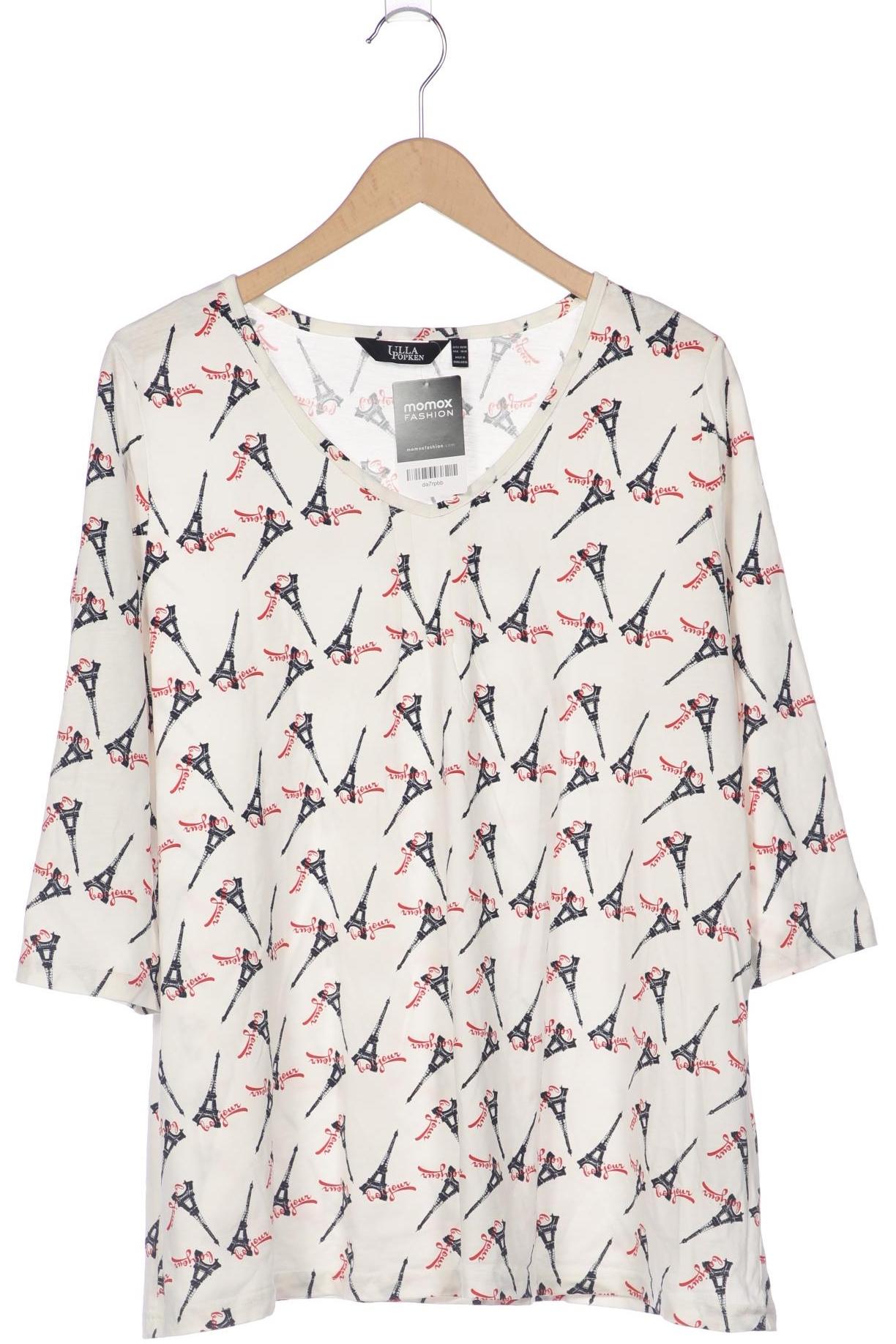 

Ulla Popken Damen Langarmshirt, weiß, Gr. 46