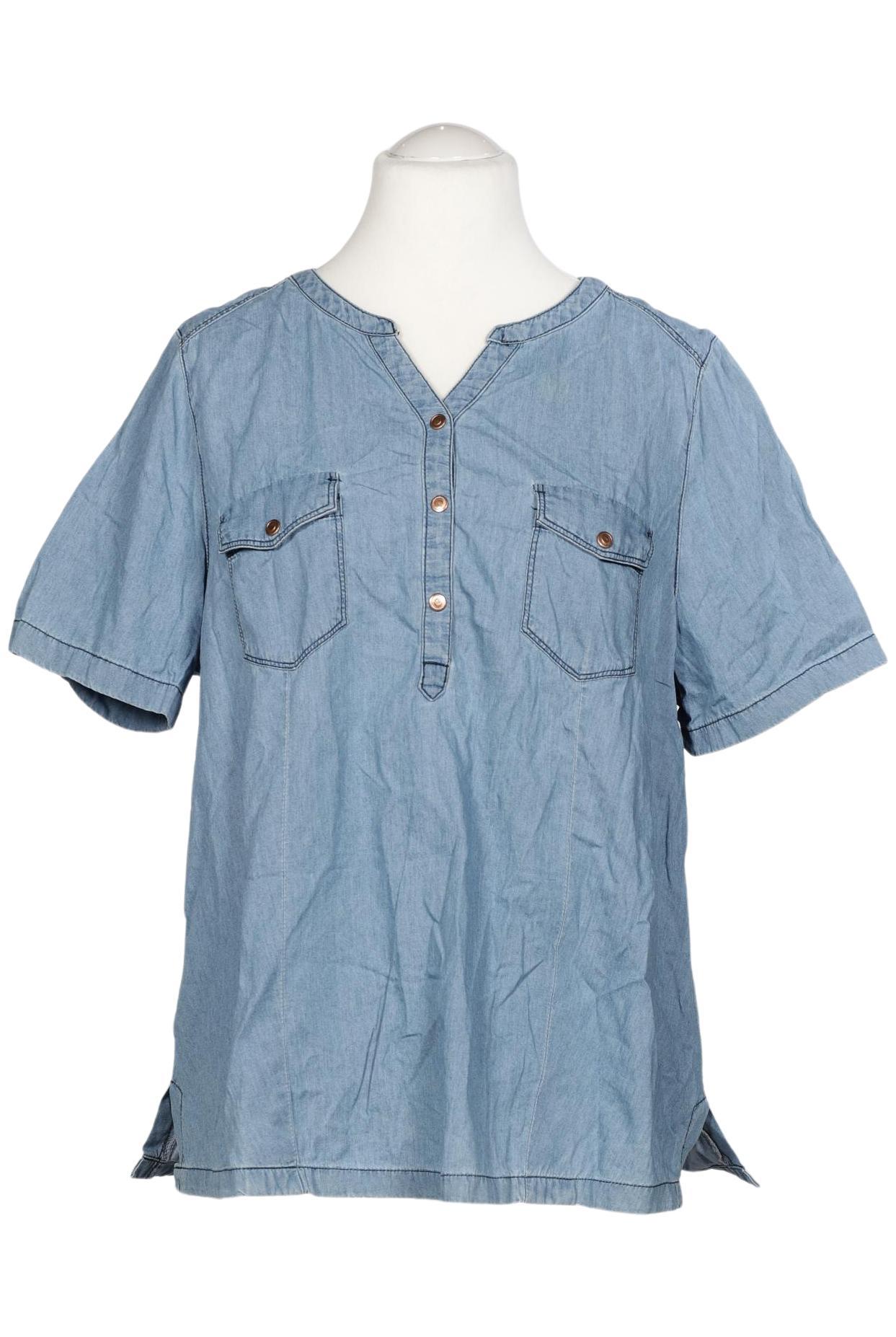 

Ulla Popken Damen Bluse, blau, Gr. 42