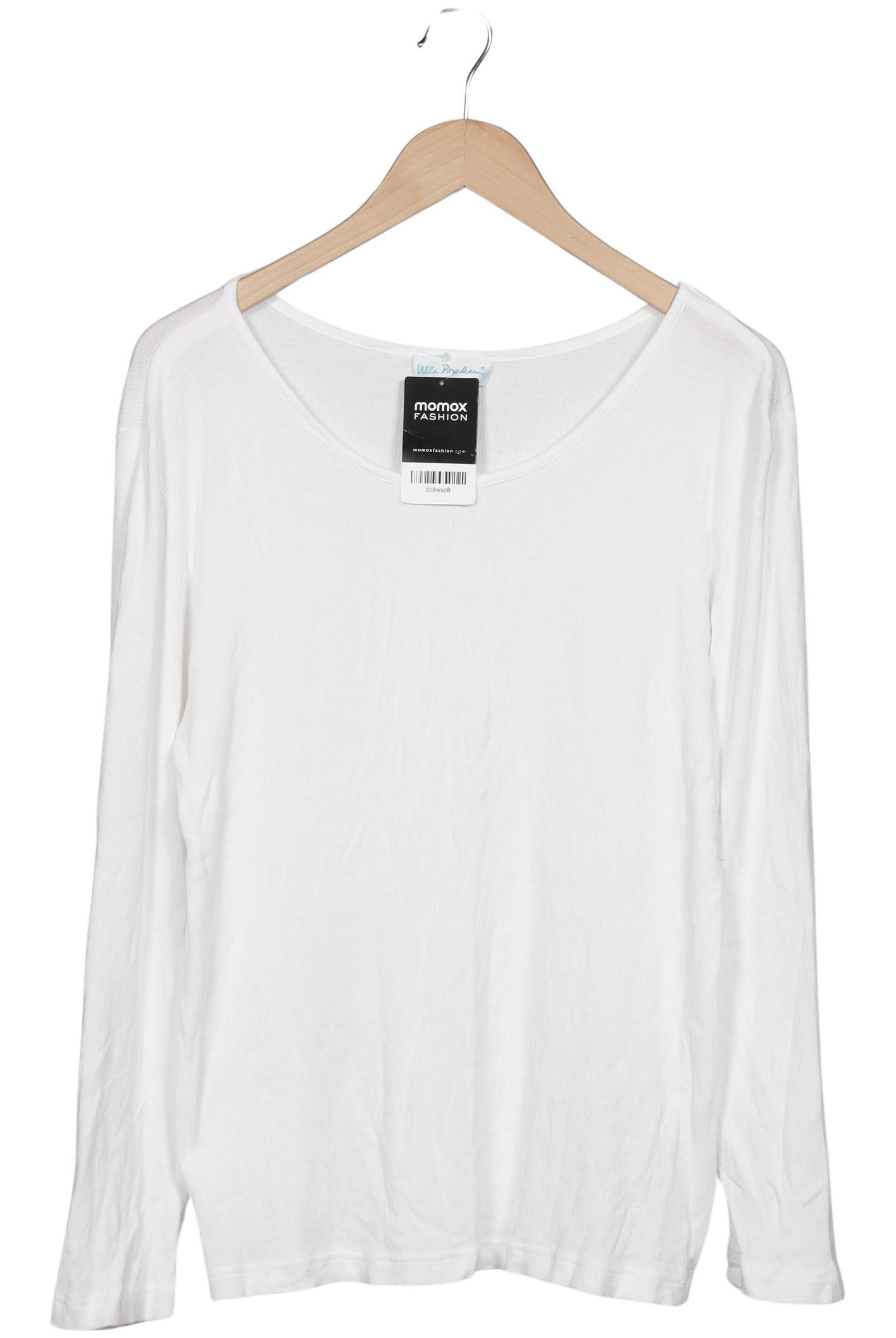 

Ulla Popken Damen Langarmshirt, weiß, Gr. 50