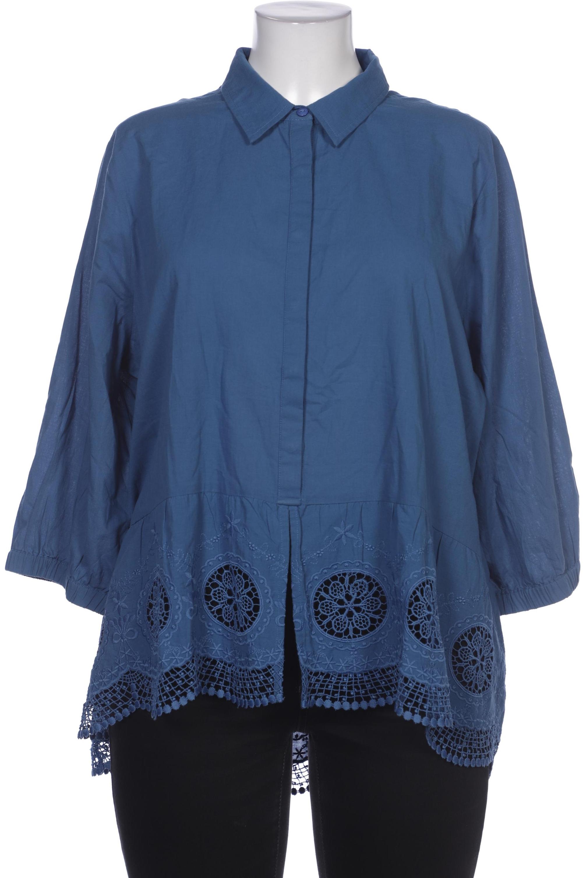 

Ulla Popken Damen Bluse, blau, Gr. 46