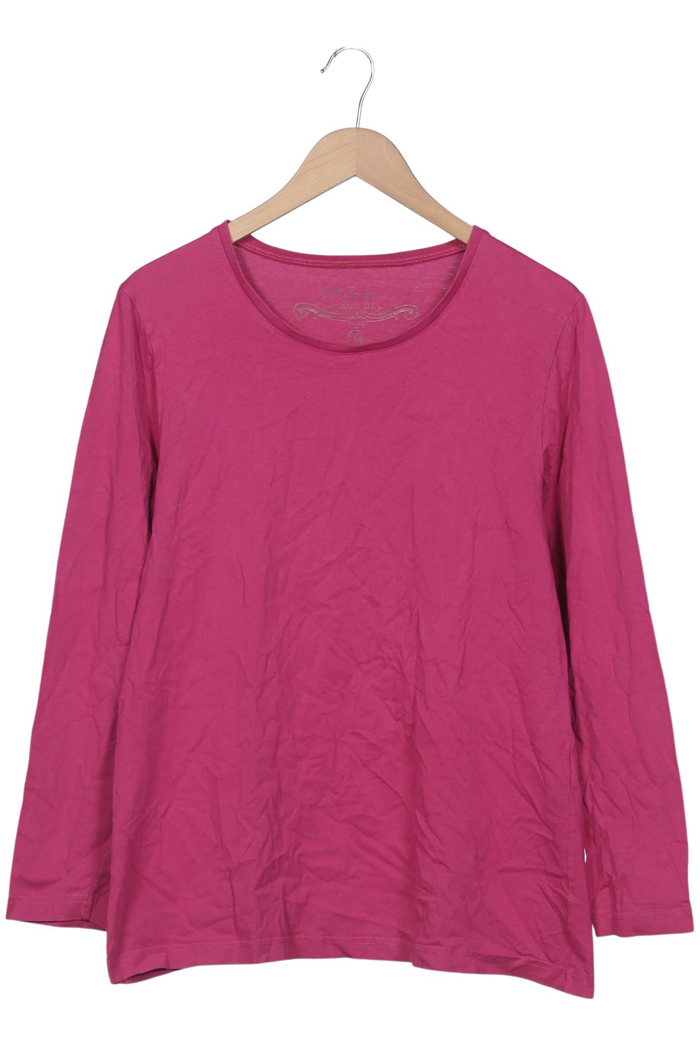 

Ulla Popken Damen Langarmshirt, pink, Gr. 46
