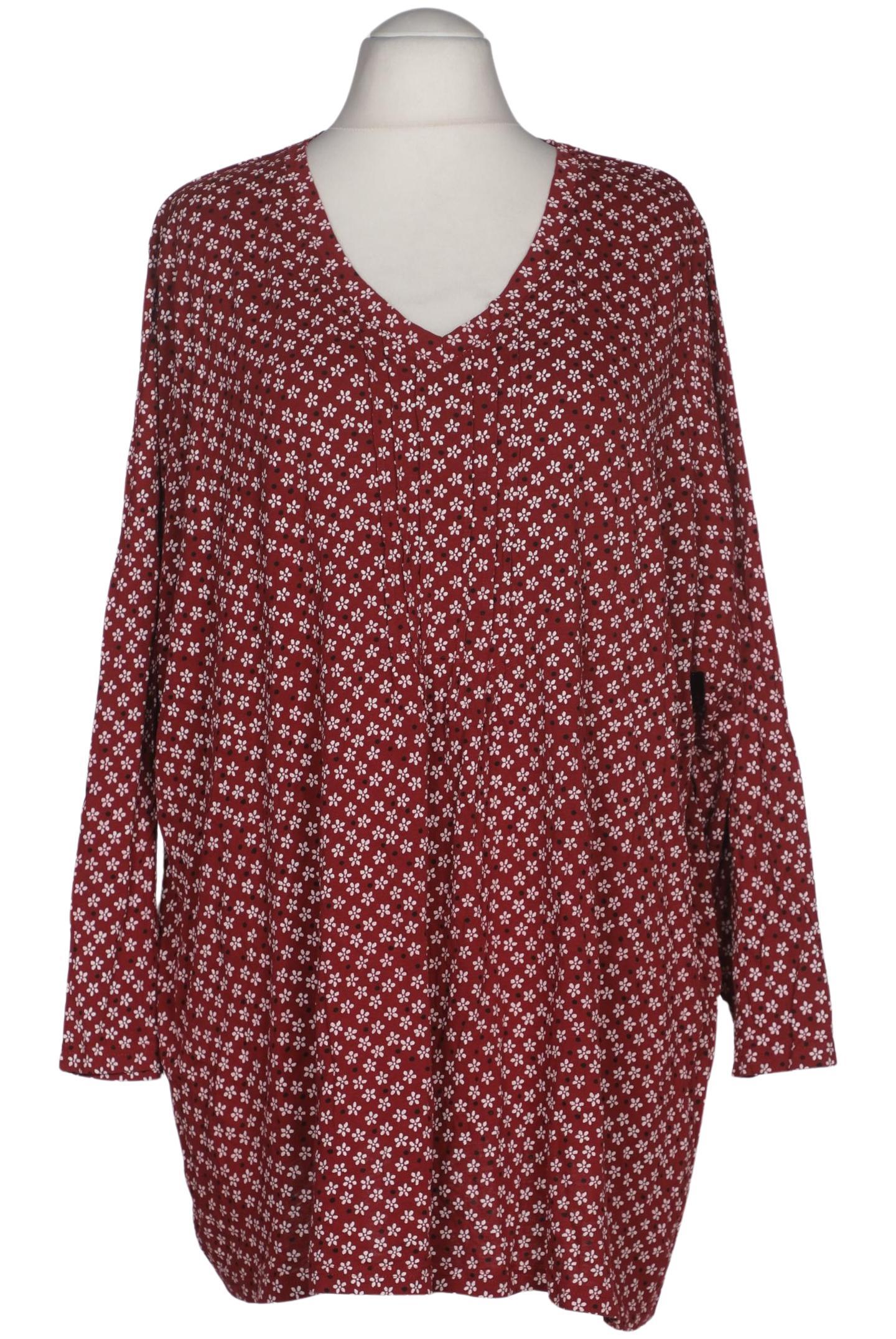 

Ulla Popken Damen Langarmshirt, bordeaux, Gr. 52