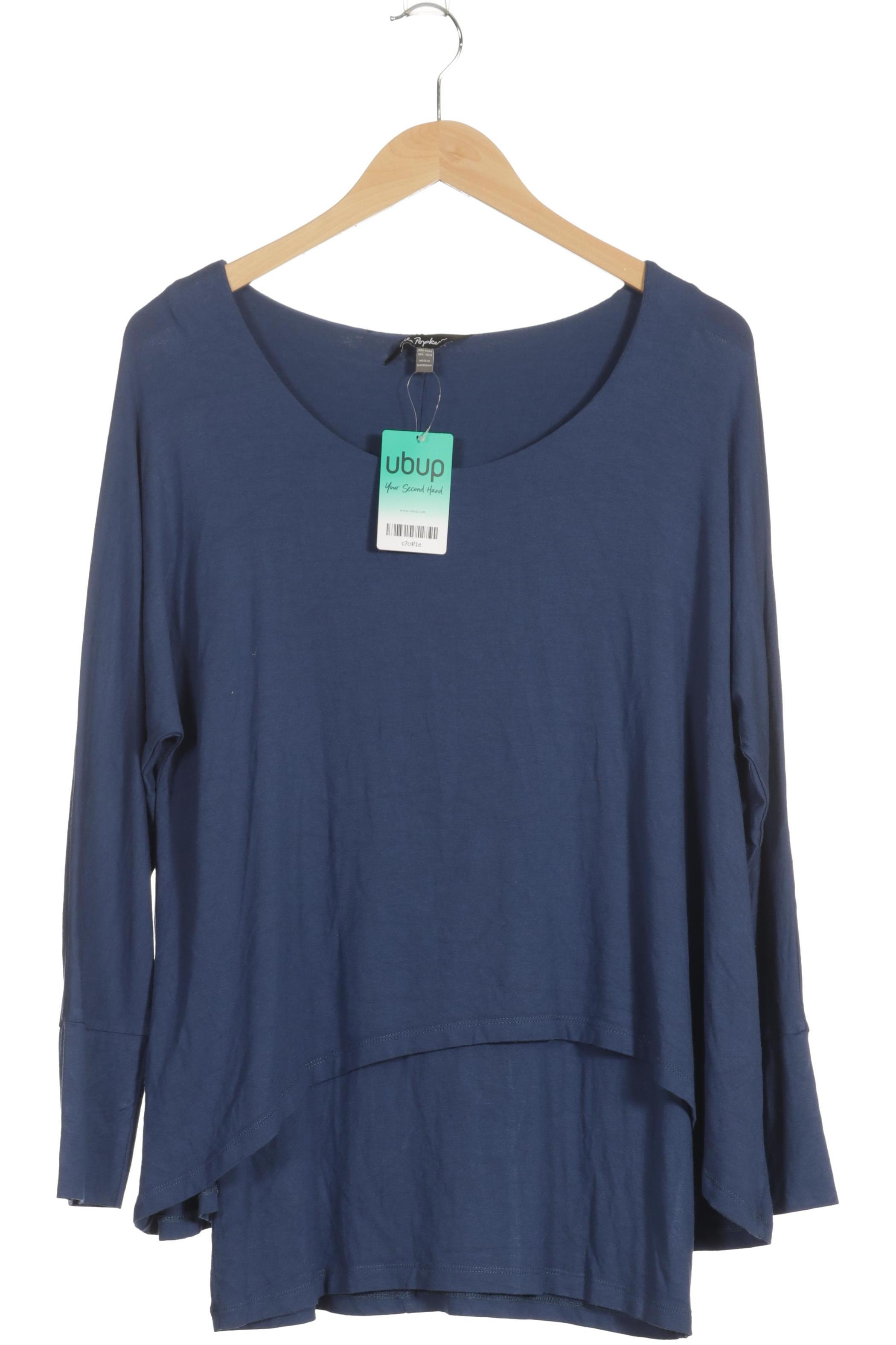 

Ulla Popken Damen Langarmshirt, blau, Gr. 42