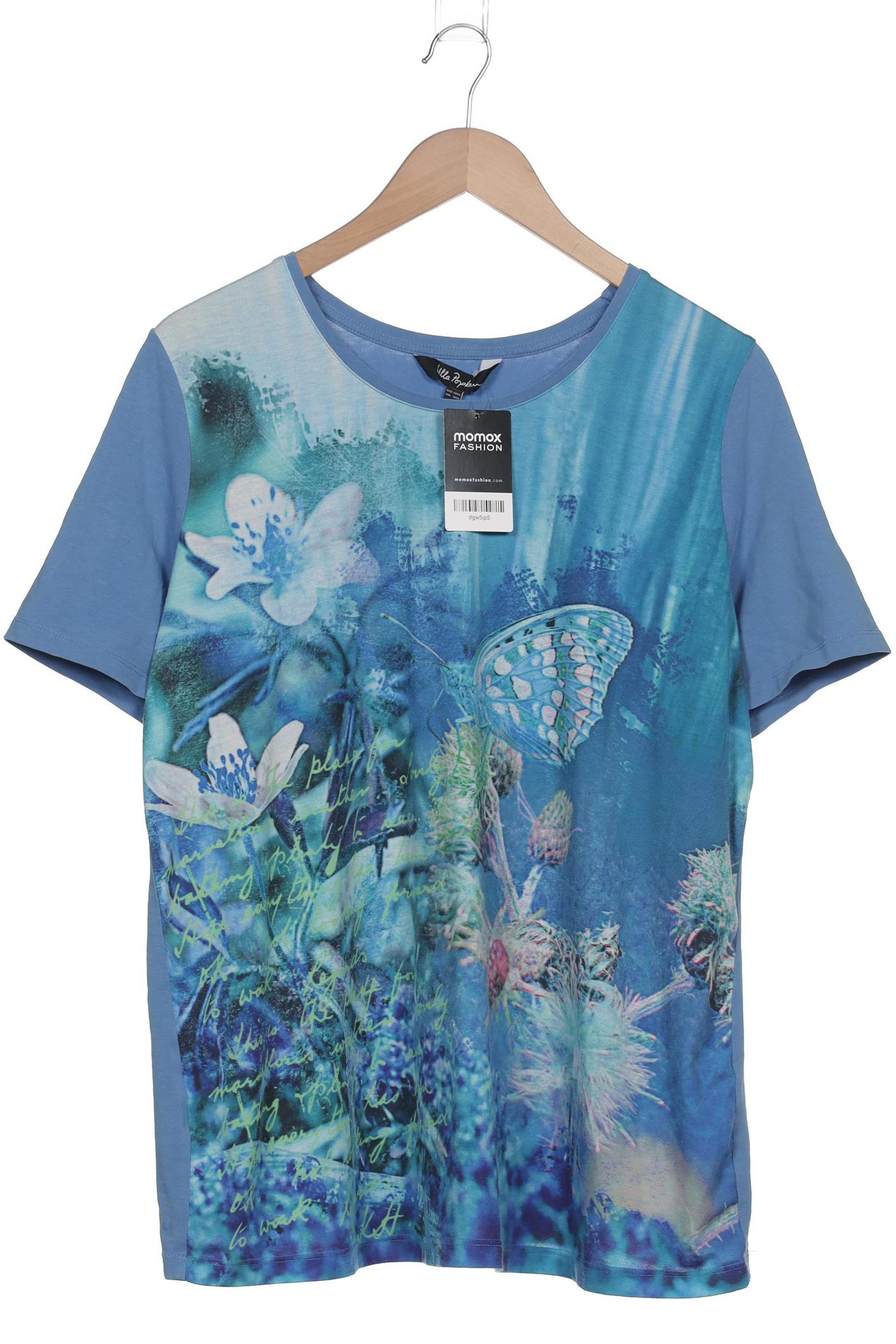 

Ulla Popken Damen T-Shirt, blau, Gr. 42