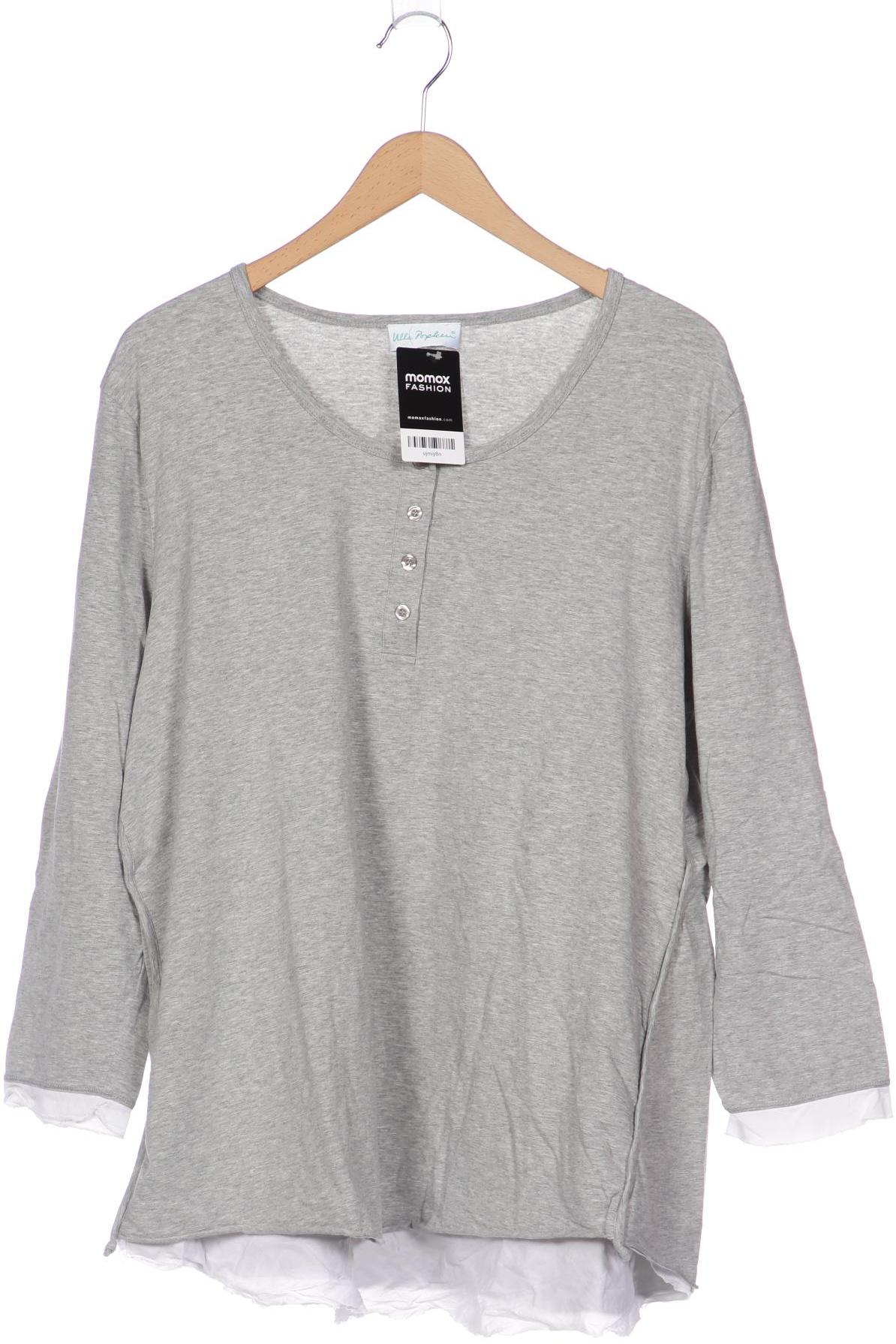 

Ulla Popken Damen Langarmshirt, grau, Gr. 46