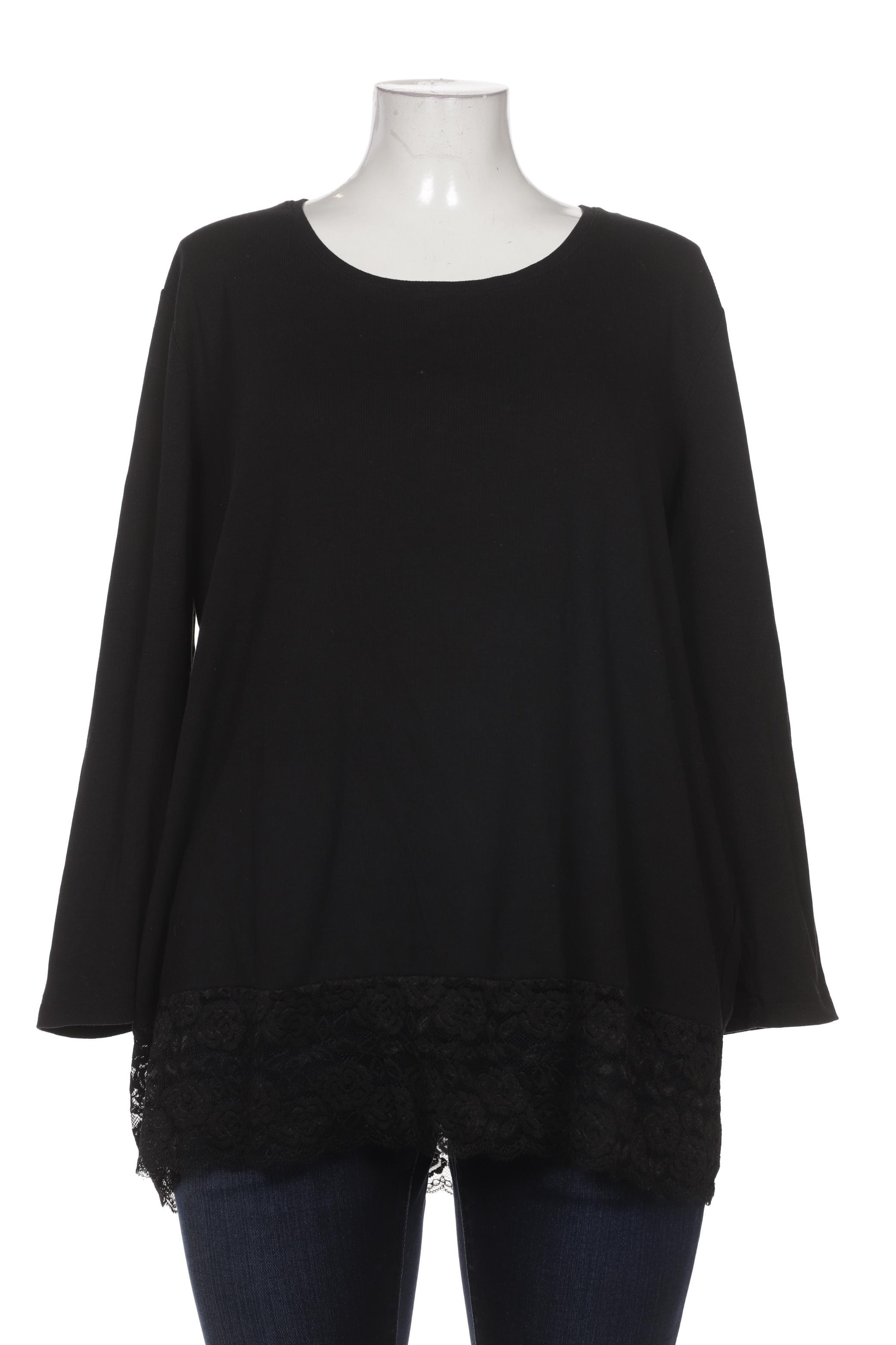 

Ulla Popken Damen Langarmshirt, schwarz, Gr. 46