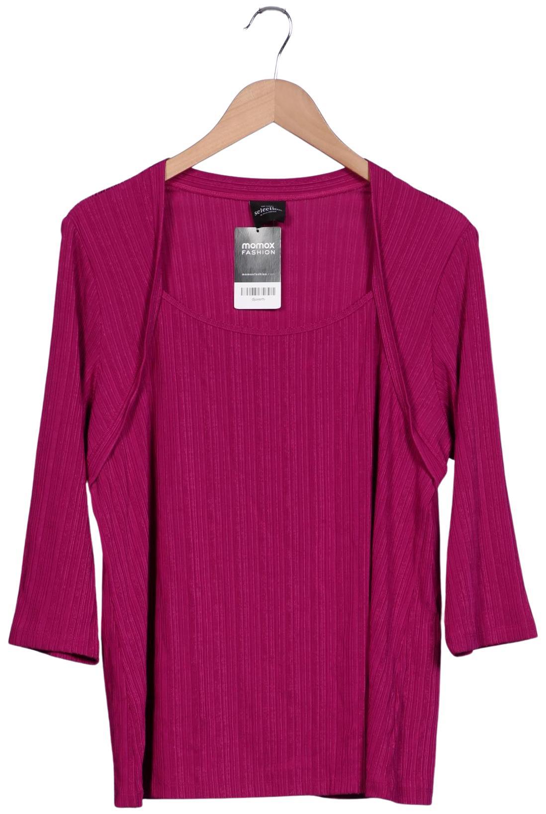 

Ulla Popken Damen Langarmshirt, pink, Gr. 44