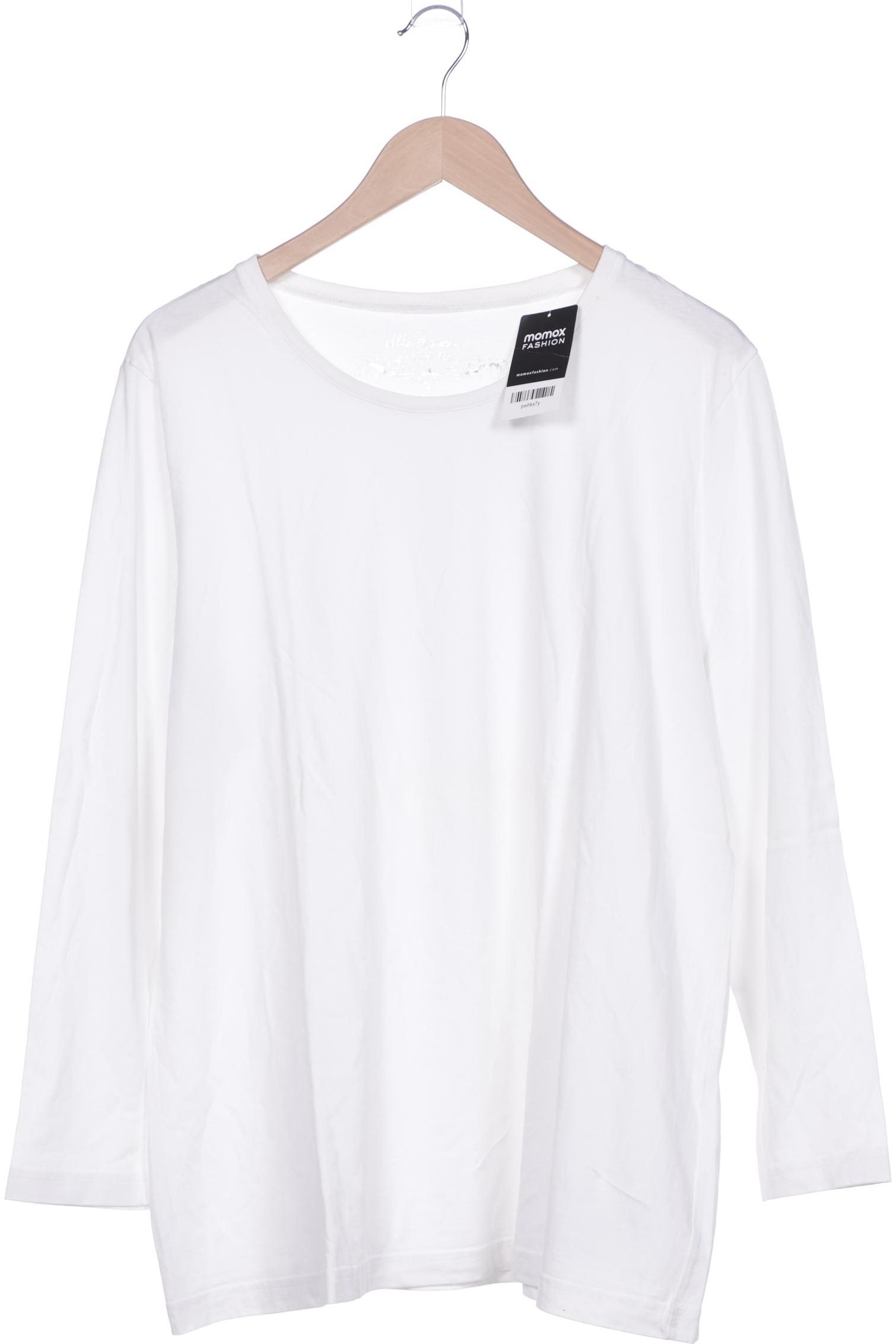 

Ulla Popken Damen Langarmshirt, weiß, Gr. 50