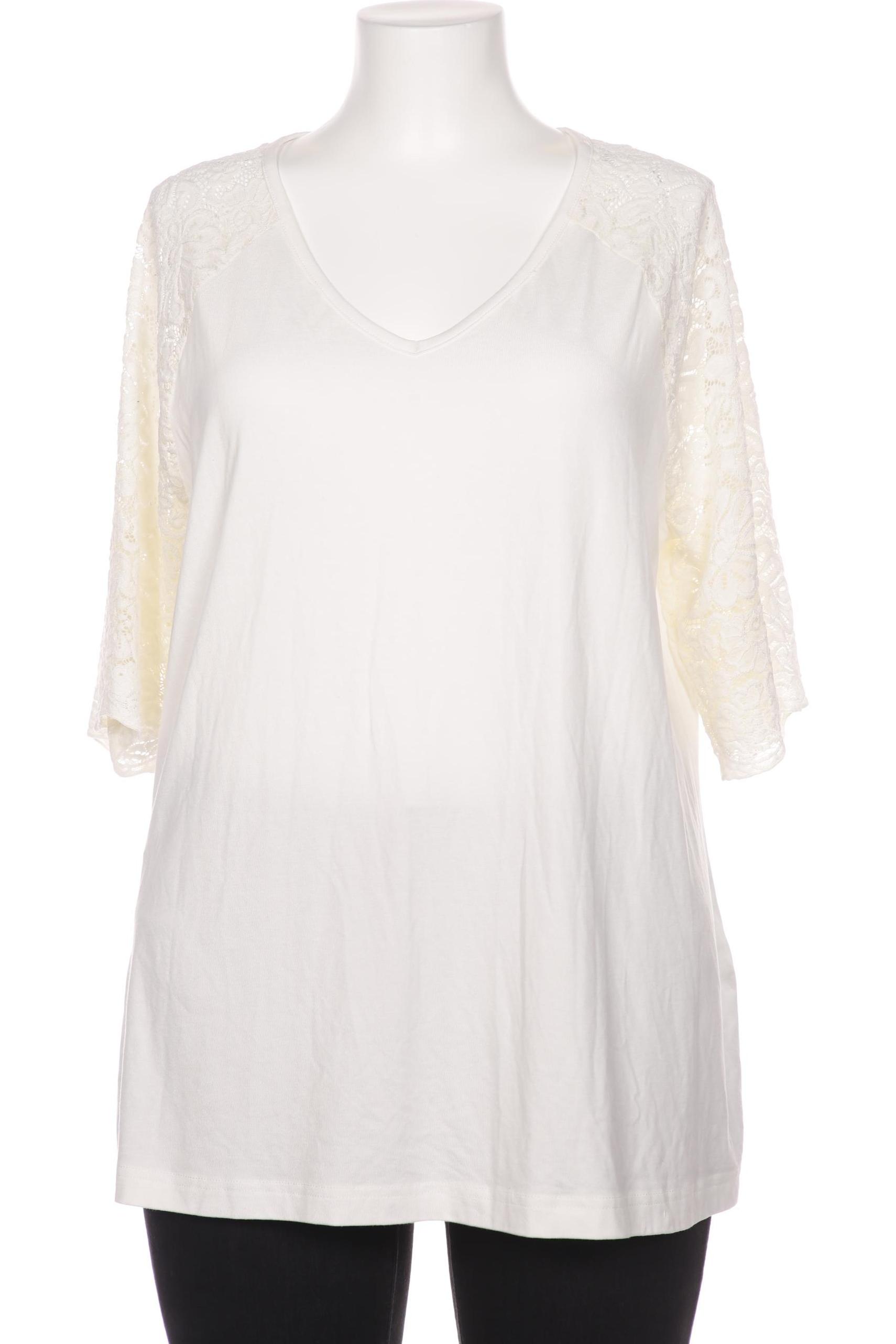 

Ulla Popken Damen T-Shirt, cremeweiß, Gr. 46