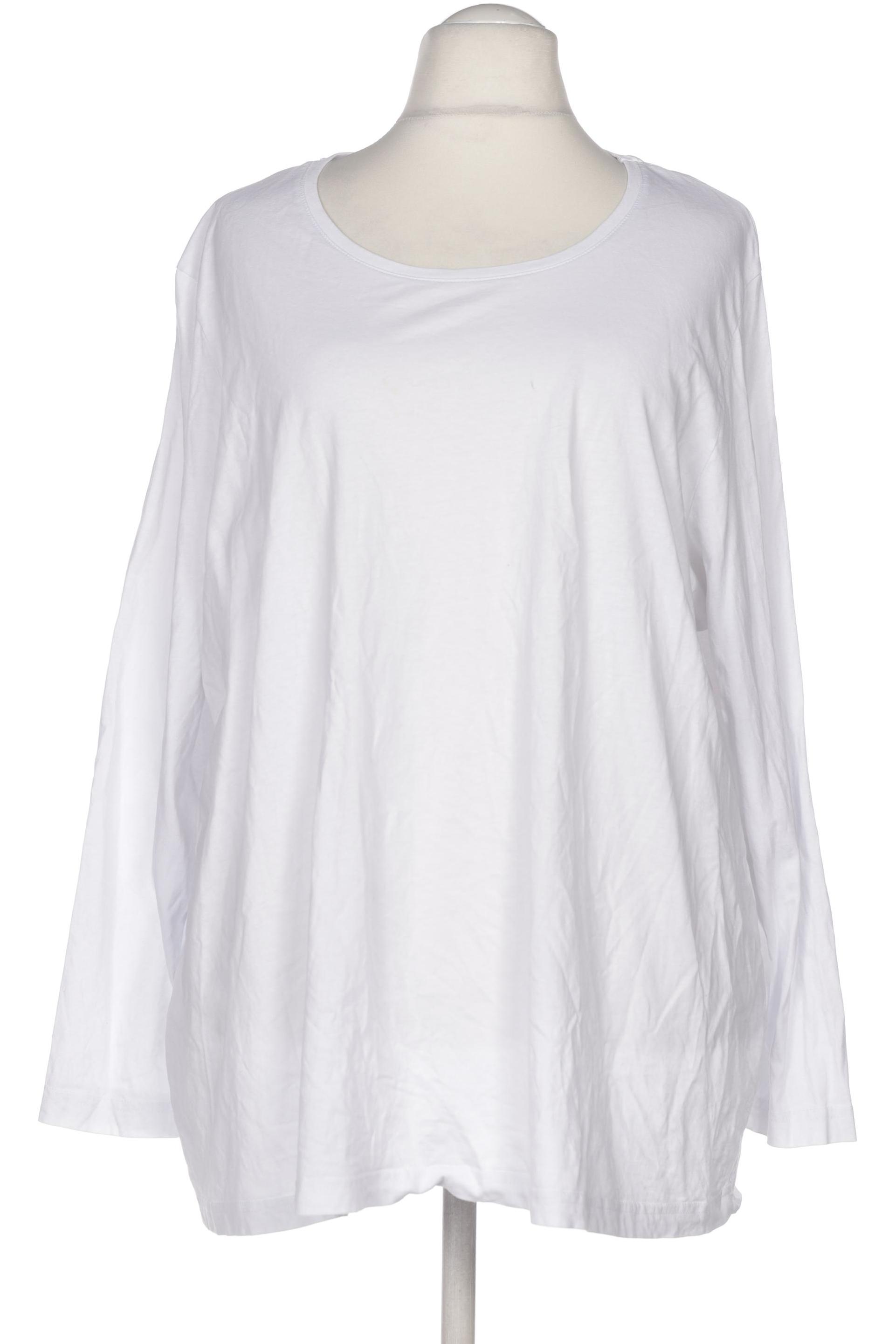 

Ulla Popken Damen Langarmshirt, weiß