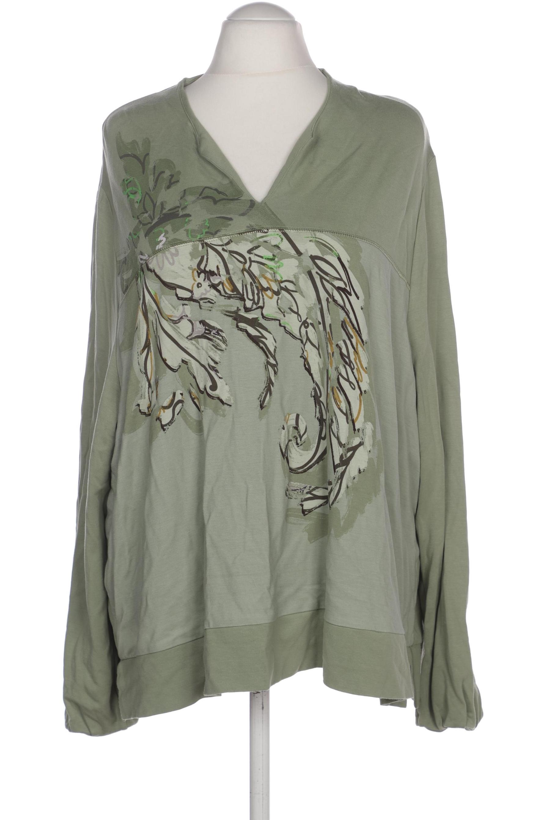 

Ulla Popken Damen Langarmshirt, grün, Gr. 54