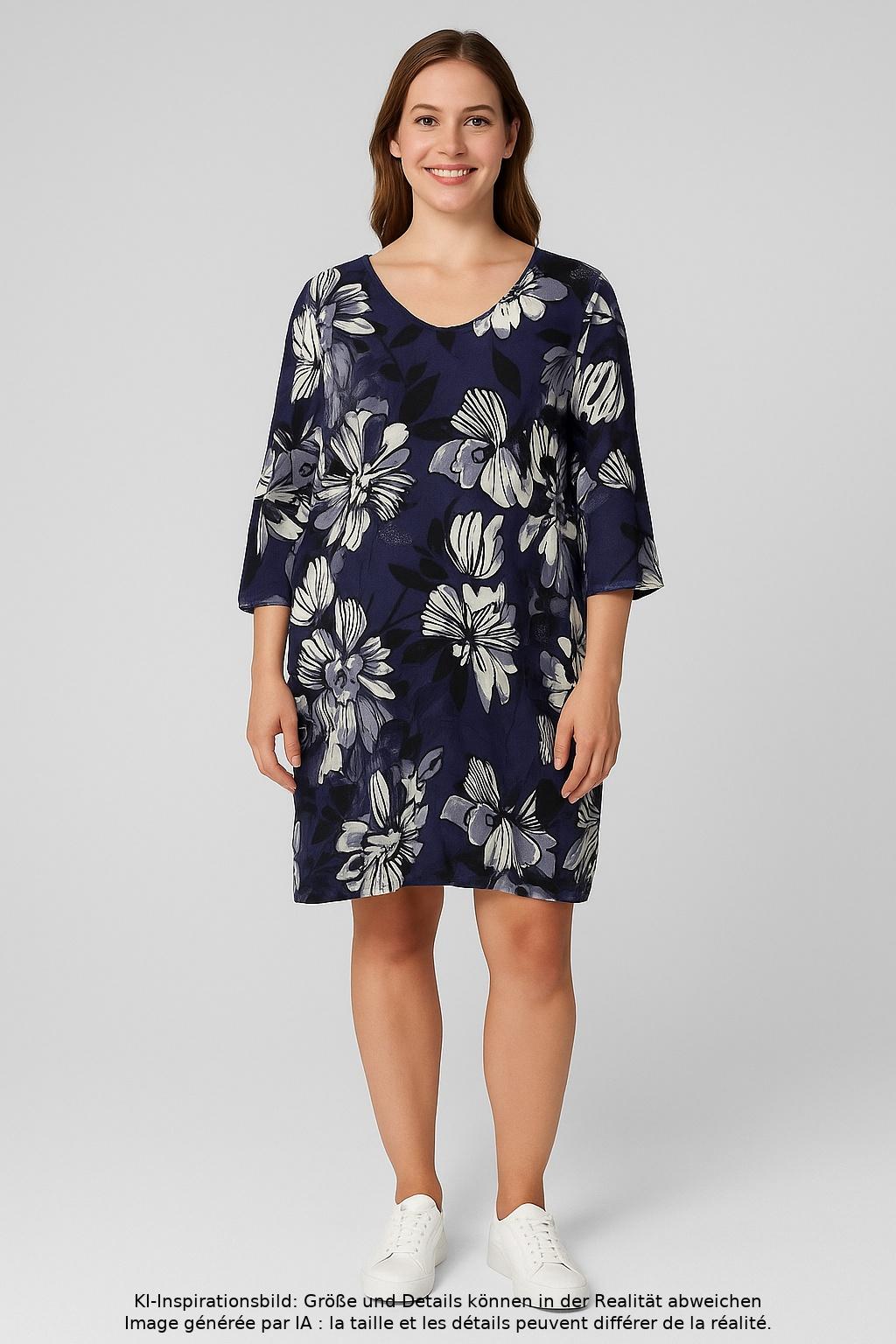 

Ulla Popken Damen Kleid, mehrfarbig, Gr. 42