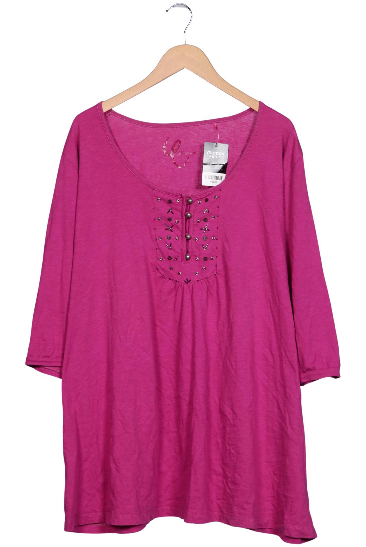 

Ulla Popken Damen Langarmshirt, pink, Gr. 58