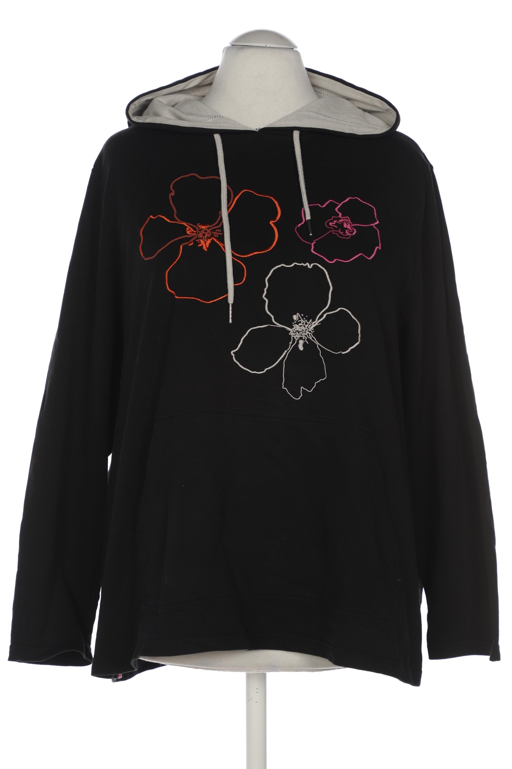 

Ulla Popken Damen Kapuzenpullover, schwarz, Gr. 44