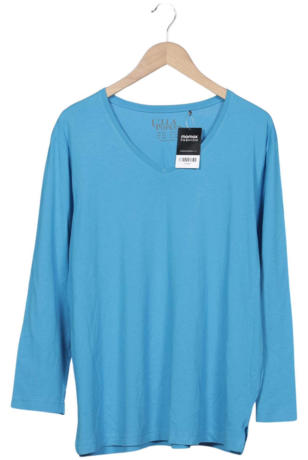 

Ulla Popken Damen Langarmshirt, blau, Gr. 46