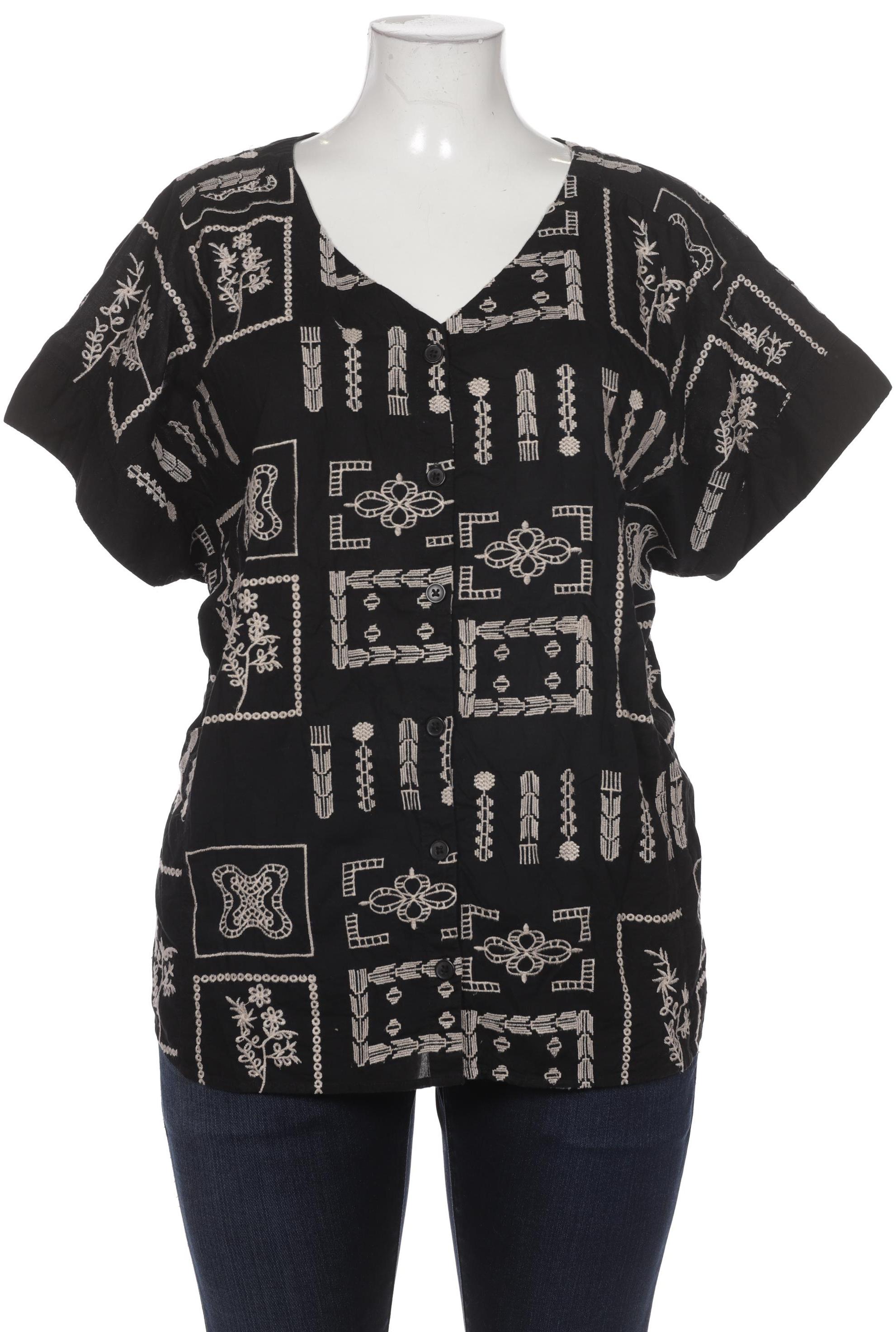 

Ulla Popken Damen Bluse, schwarz, Gr. 46