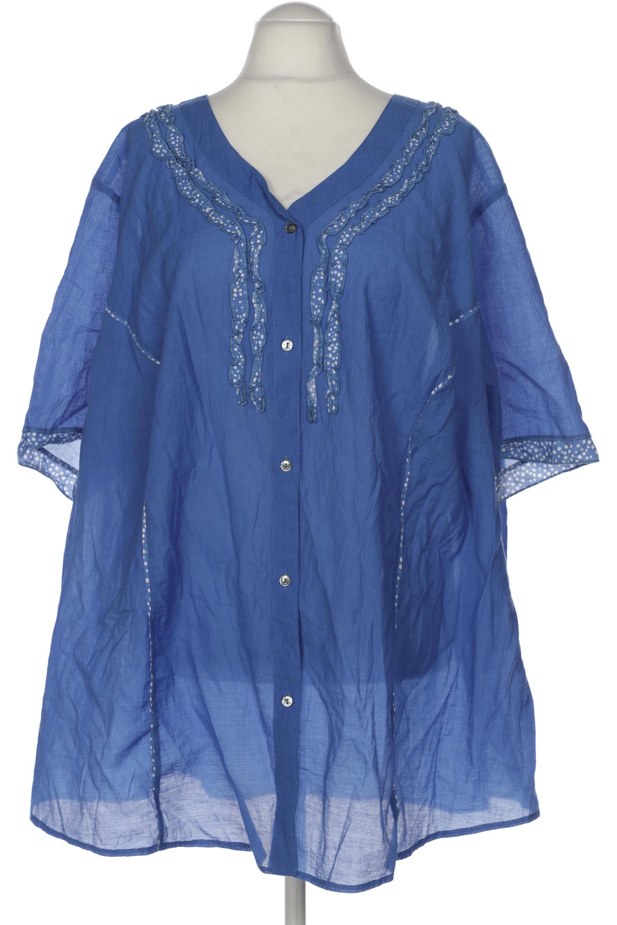 

Ulla Popken Damen Bluse, blau, Gr. 58