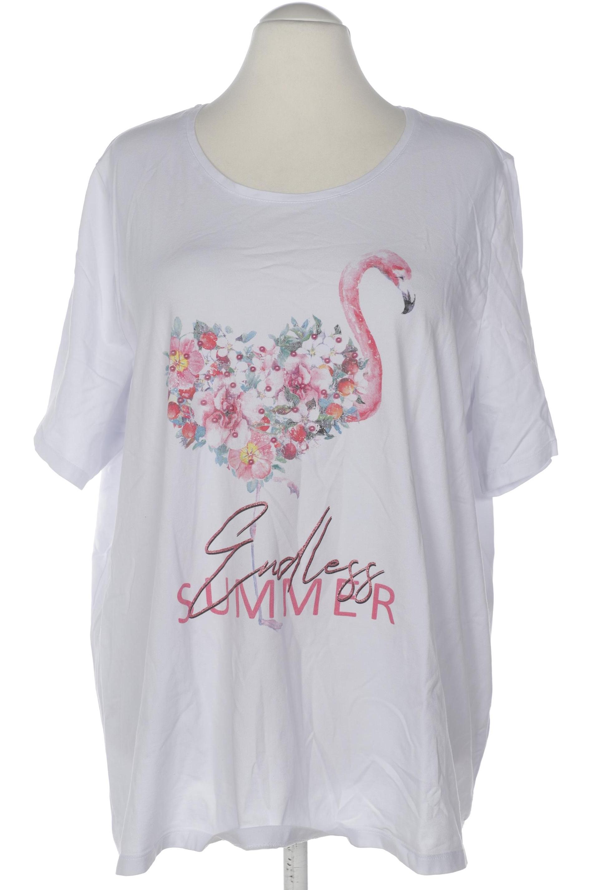 

Ulla Popken Damen T-Shirt, weiß, Gr. 54