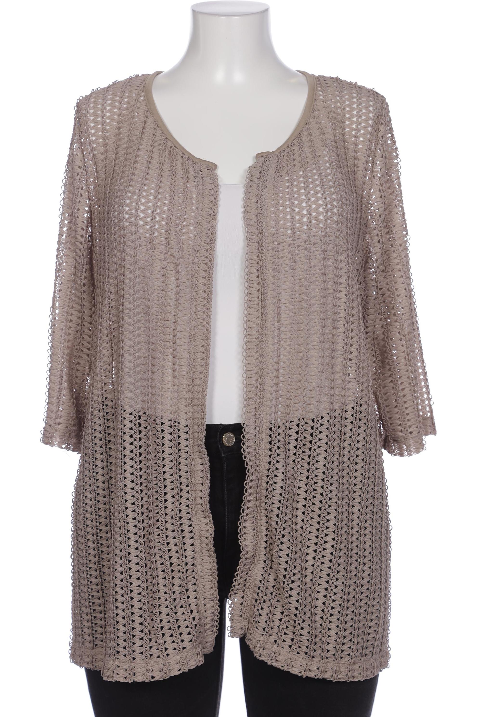 

Ulla Popken Damen Strickjacke, beige, Gr. 46