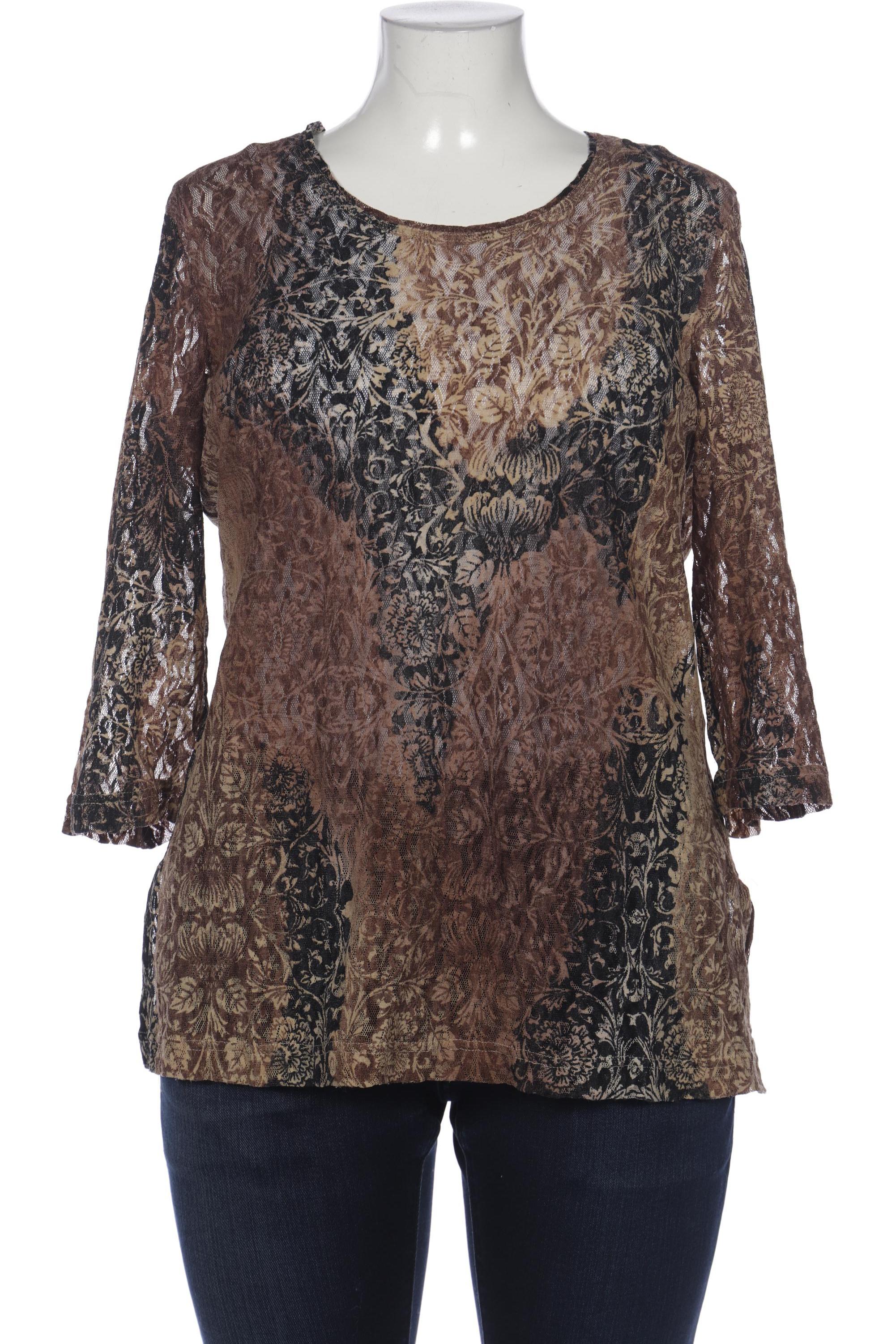 

Ulla Popken Damen Langarmshirt, braun, Gr. 50