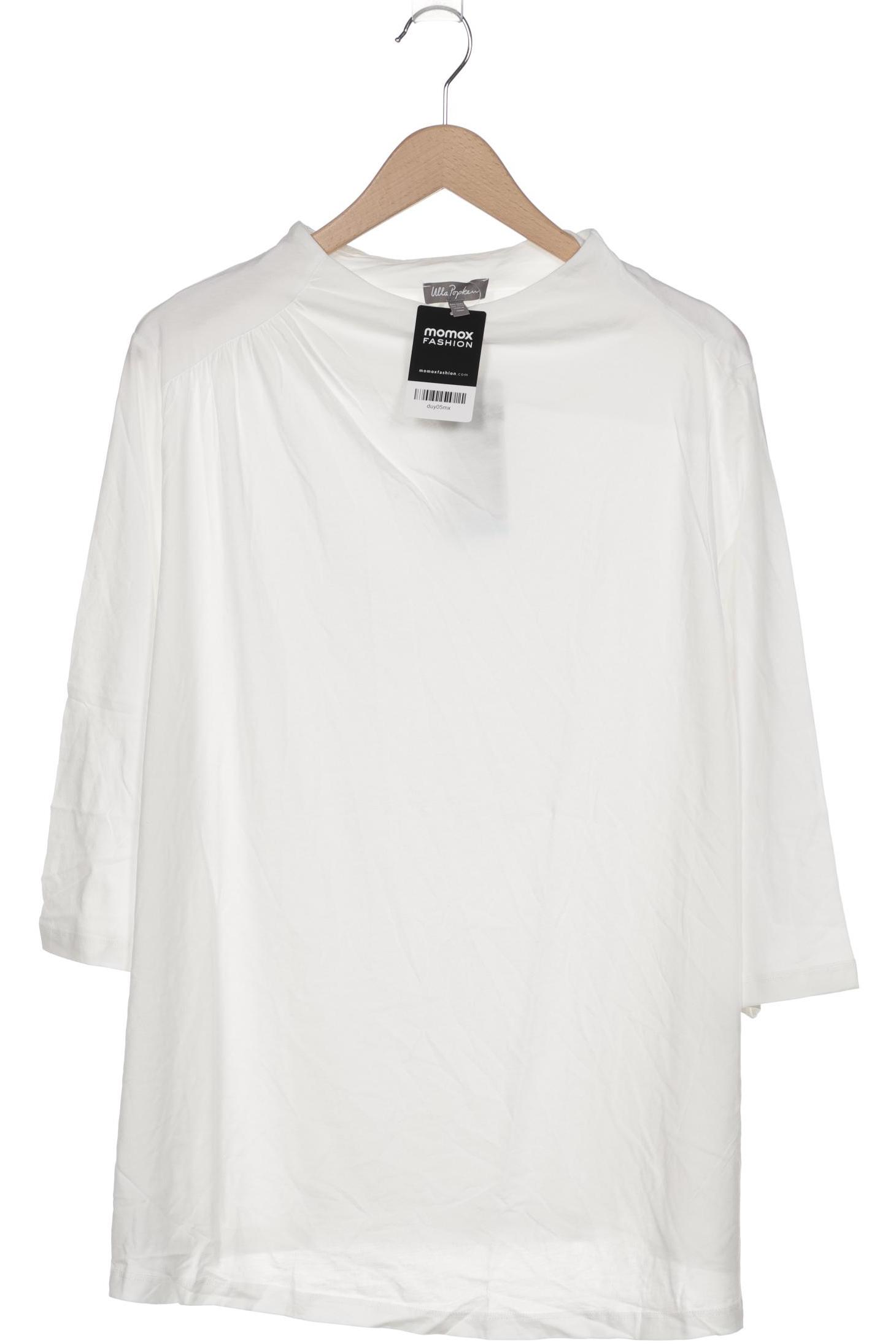 

Ulla Popken Damen Langarmshirt, weiß, Gr. 50
