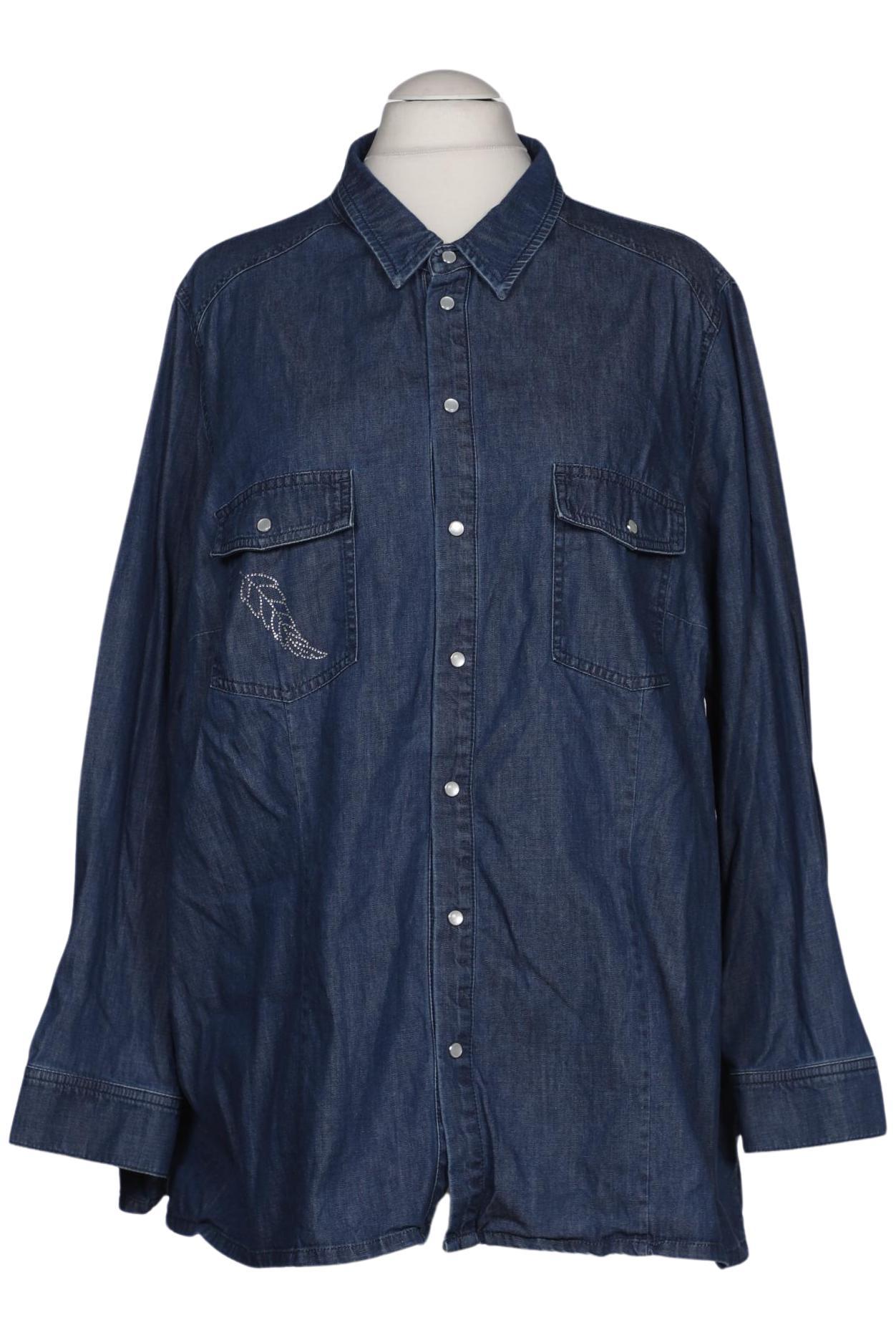 

Ulla Popken Damen Bluse, blau, Gr. 54