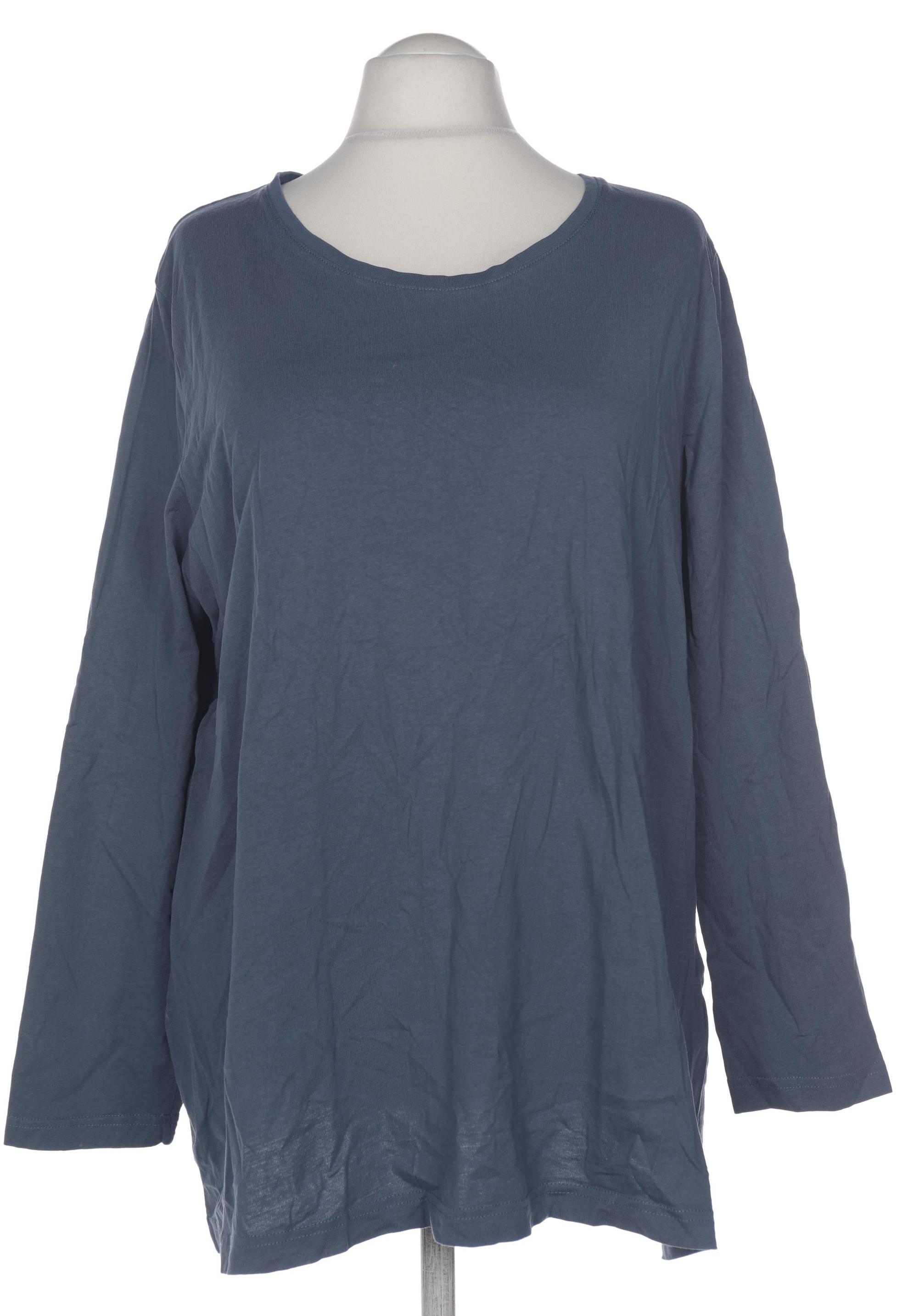 

Ulla Popken Damen Langarmshirt, blau, Gr. 54