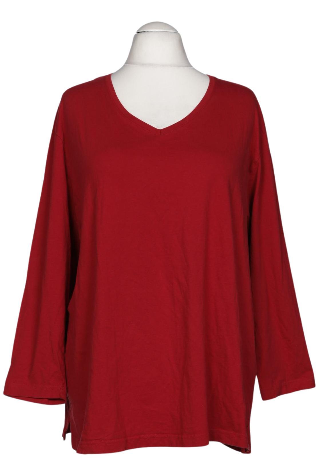 

Ulla Popken Damen Langarmshirt, rot, Gr. 54