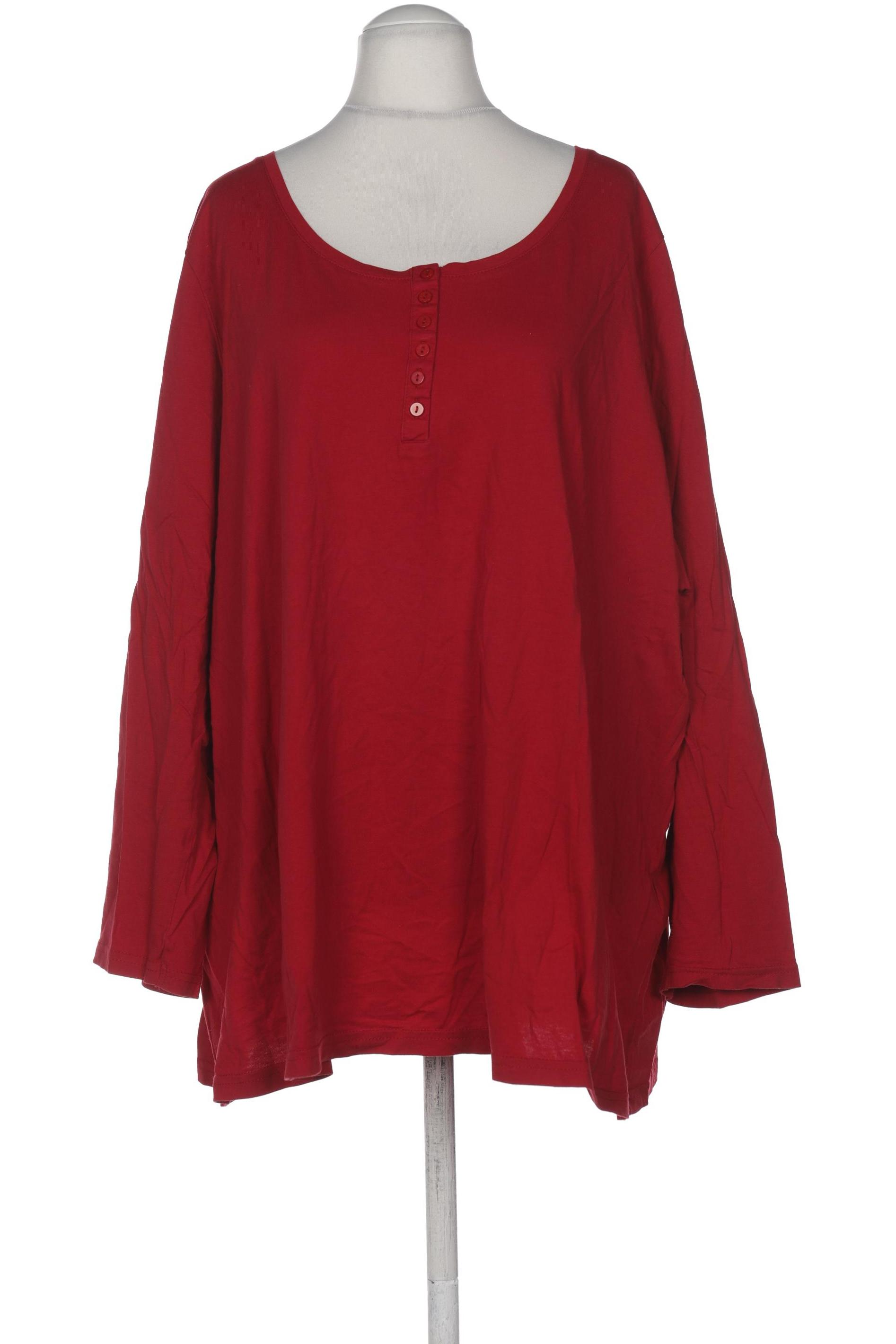 

Ulla Popken Damen Langarmshirt, rot, Gr. 54